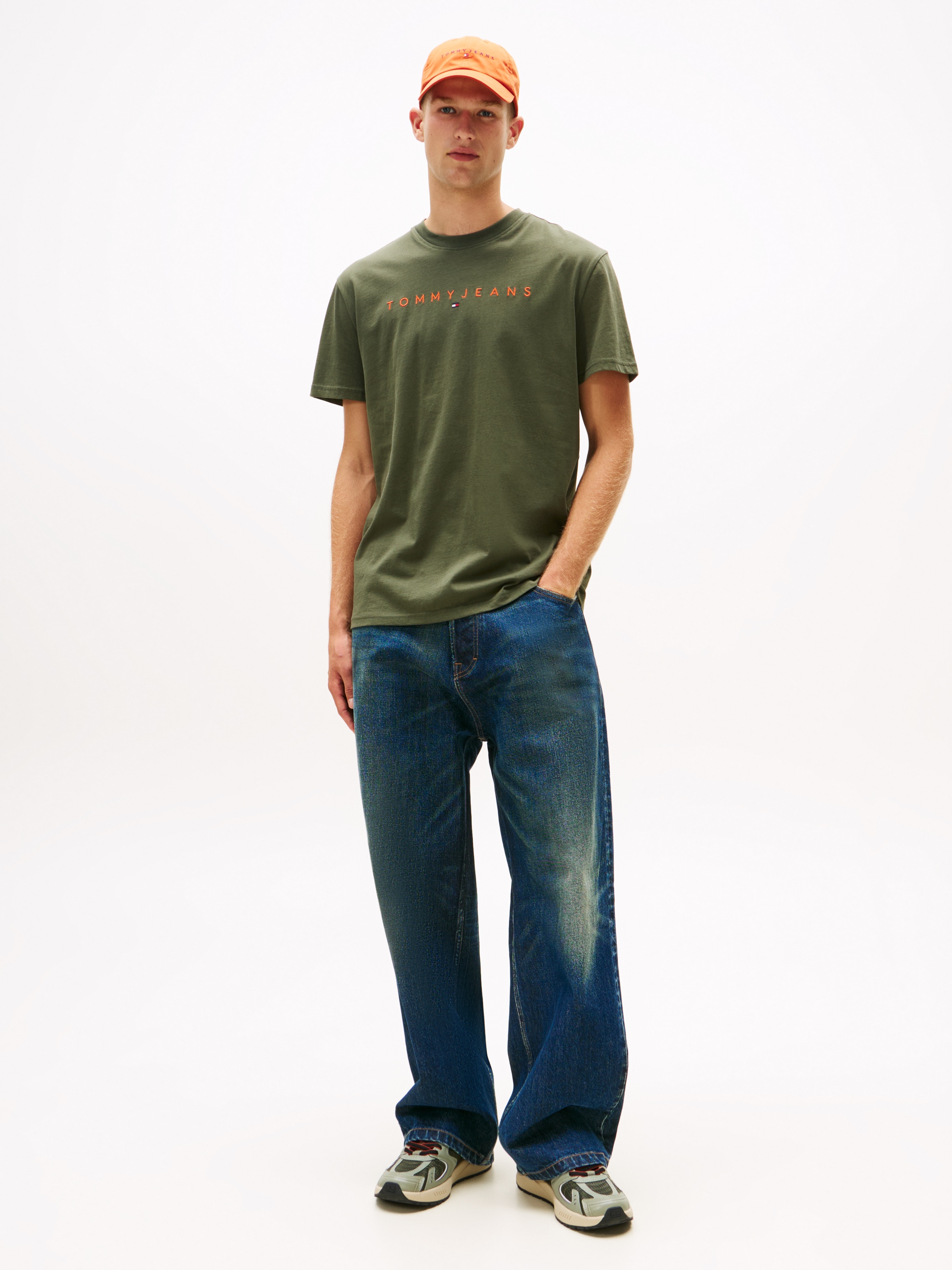Tommy Jeans »TJM REGULAR LINEAR LOGO EXT« Rundhals, Regular Fit