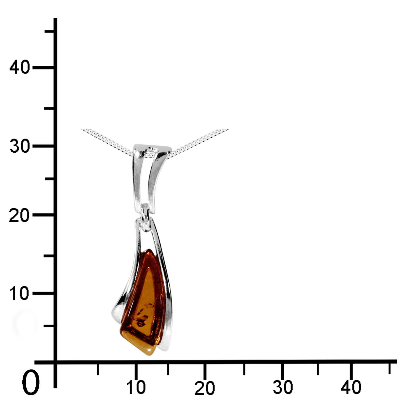 OSTSEE-SCHMUCK Kette mit Anhänger »- Mary - Silber 925/000 - Bernstein«