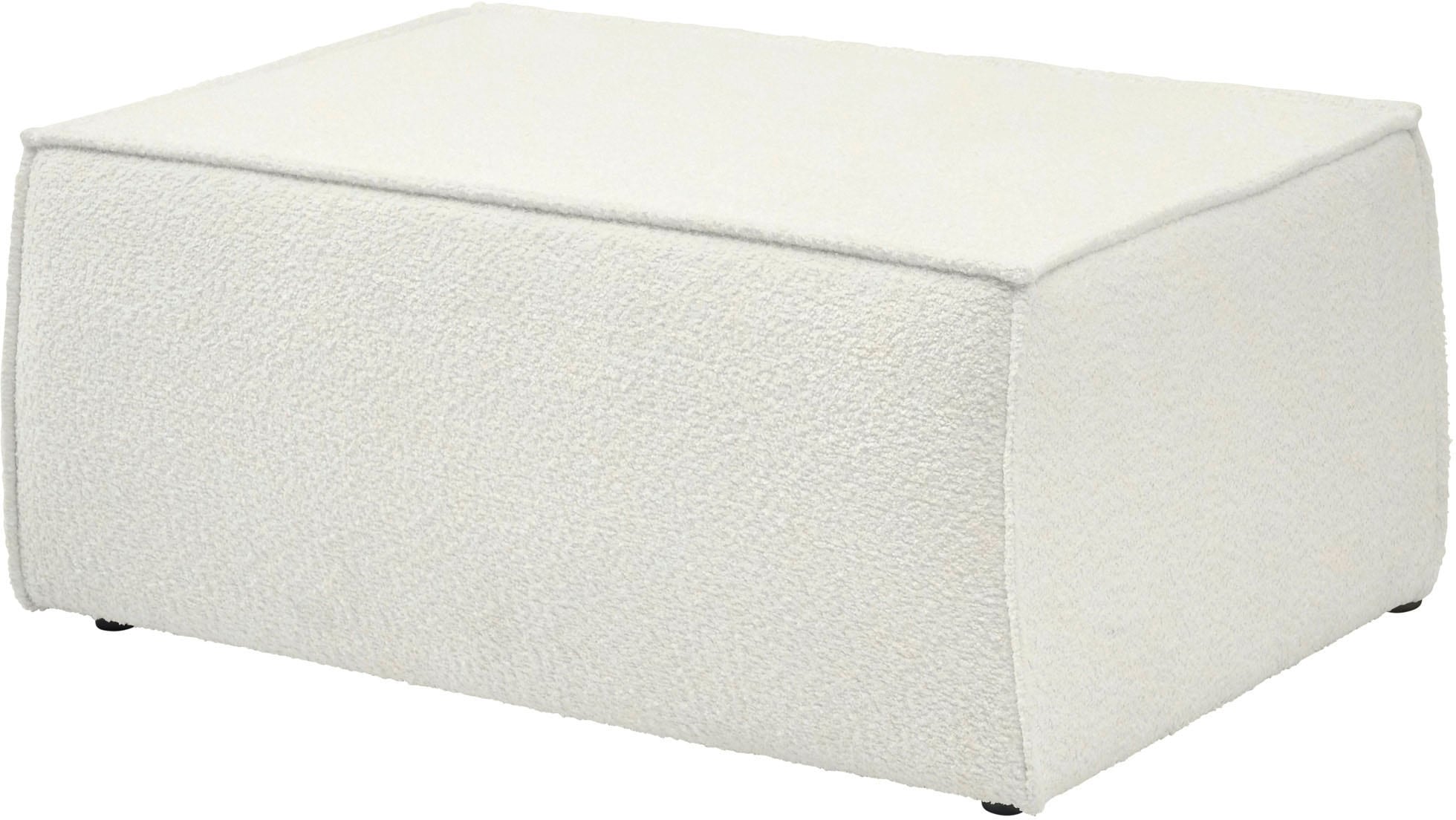 andas Hocker "FINNLEY, Polsterhocker in Bouclé, Struktur fein u. Mega Cord günstig online kaufen