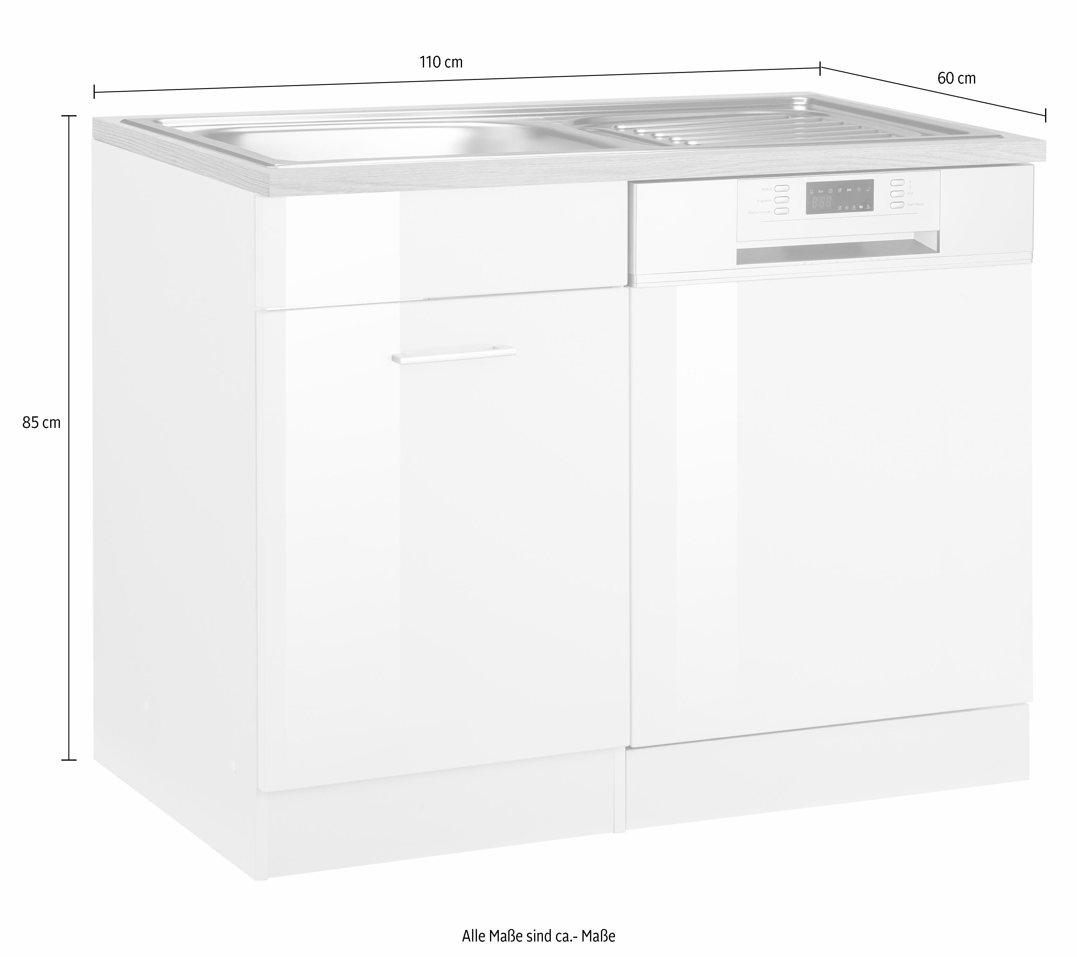 Thumbnail - KOCHSTATION Spülenschrank "KS-Haiti", mit Tür/Sockel für Geschirrspüler