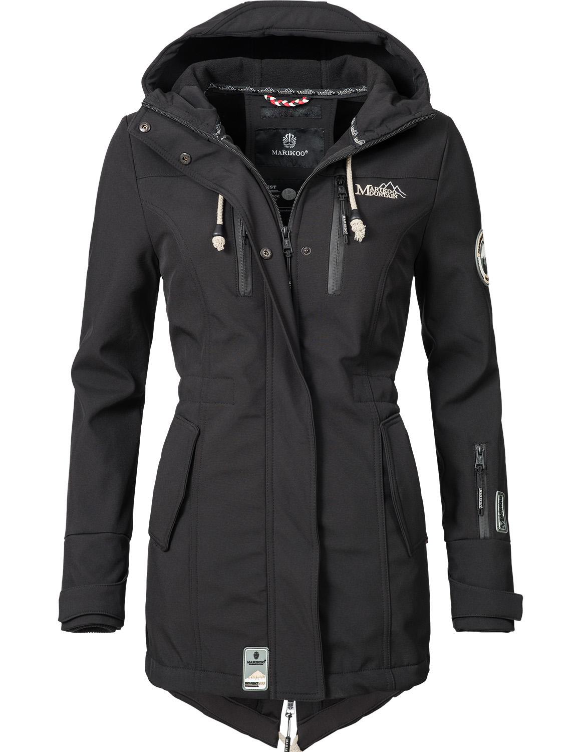 Marikoo Funktionsmantel "Zimtzicke" Softshell Parka mit Kapuze