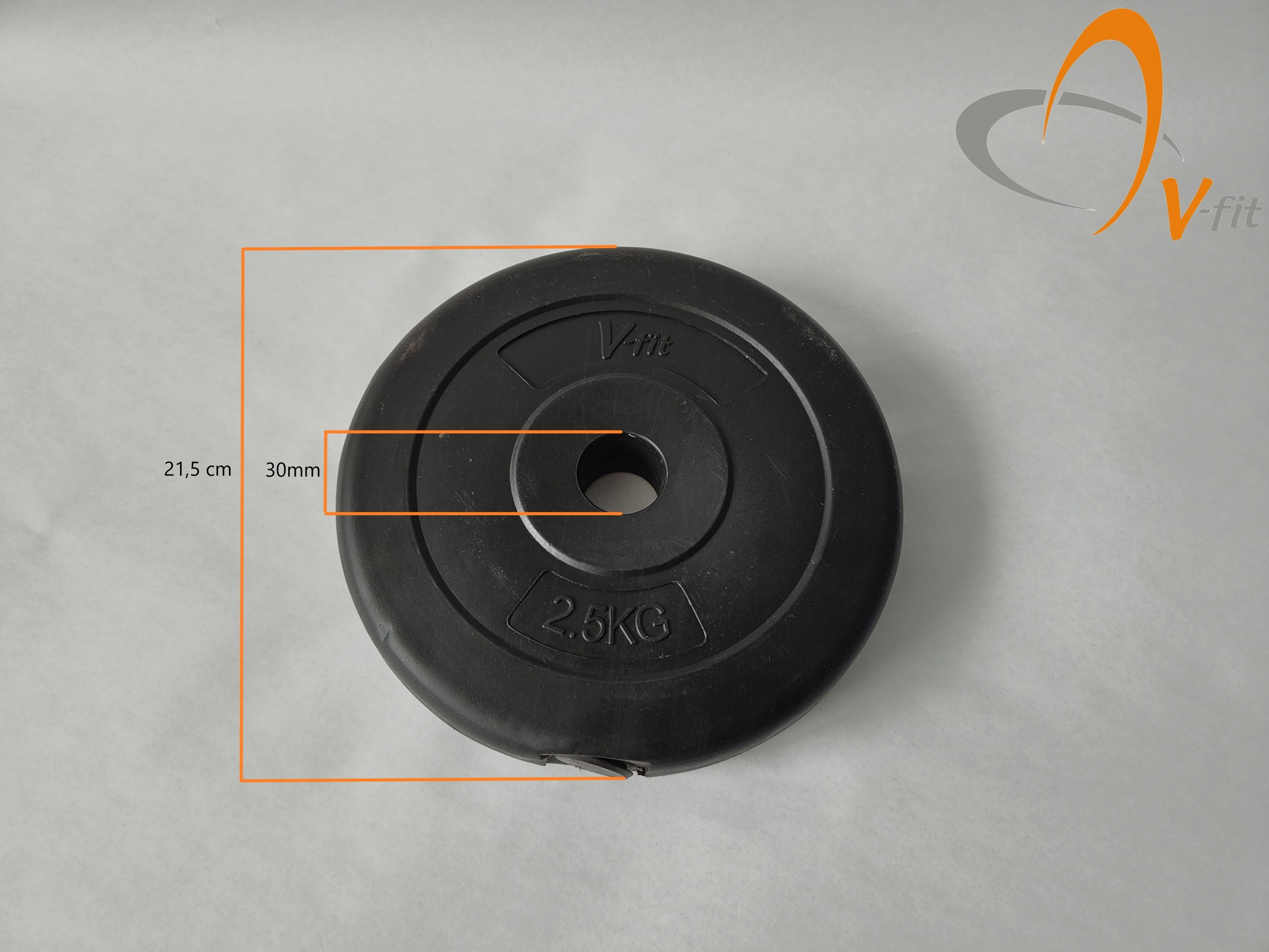 V-Fit Hantelscheiben »Hantelscheibe 2,5 kg« 5 kg Set, 2 tlg.