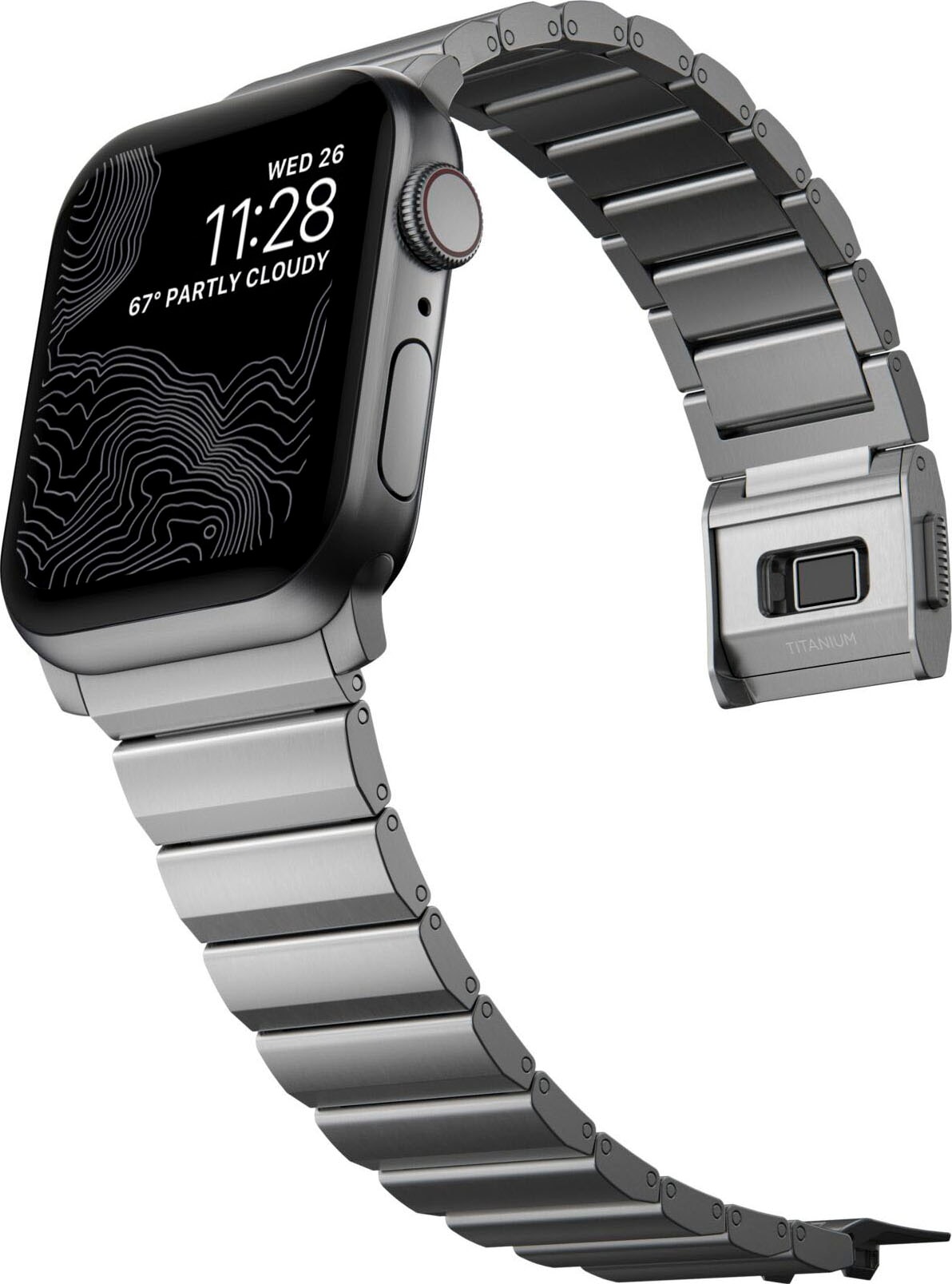 spottbillig verkaufen Nomad Smartwatch-Armband »Strap Titanium BAUR | V2 42/44/45/49mm«