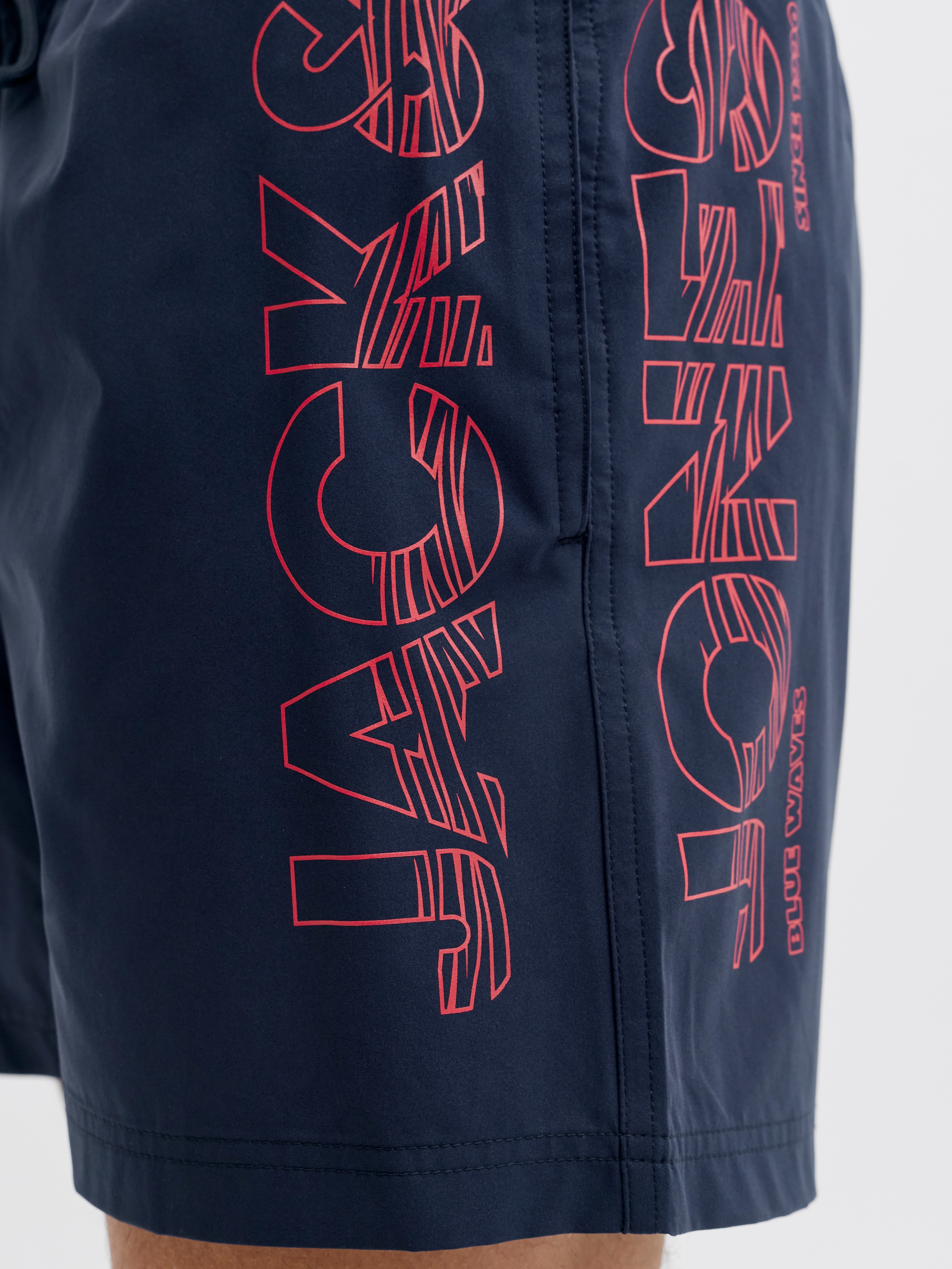 Jack & Jones PlusSize Badeshorts »JPSTMAUI WAVE LOGO SWIM SHORTS SN PLS«