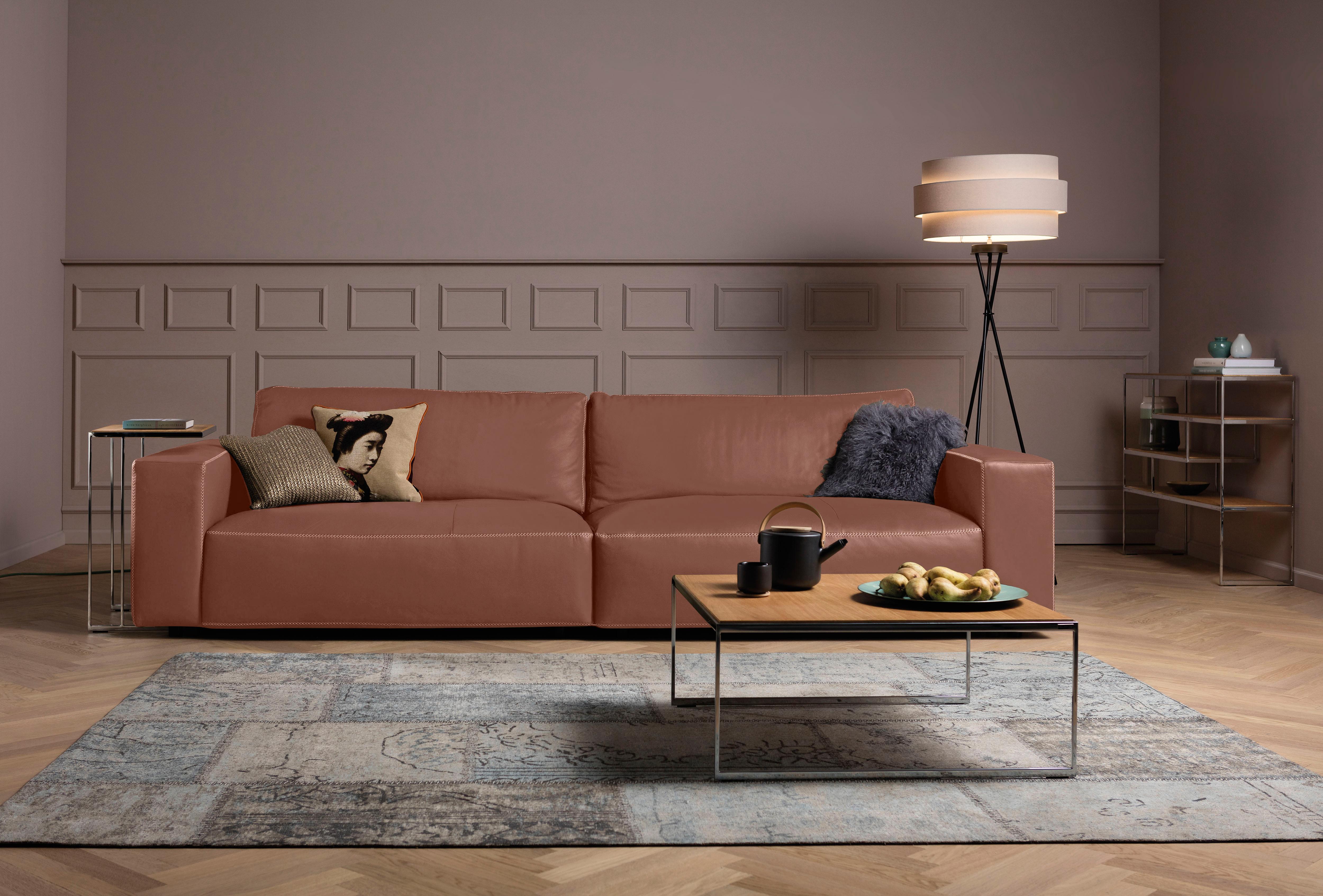 Musterring Big-Sofa "LUCIA Mega Sofa, zeitlos, bequem, Breite 292cm, Kontrastnähte" in vielen Qualitäten und 4 unterschiedlichen Nähten, 3-Sitzer