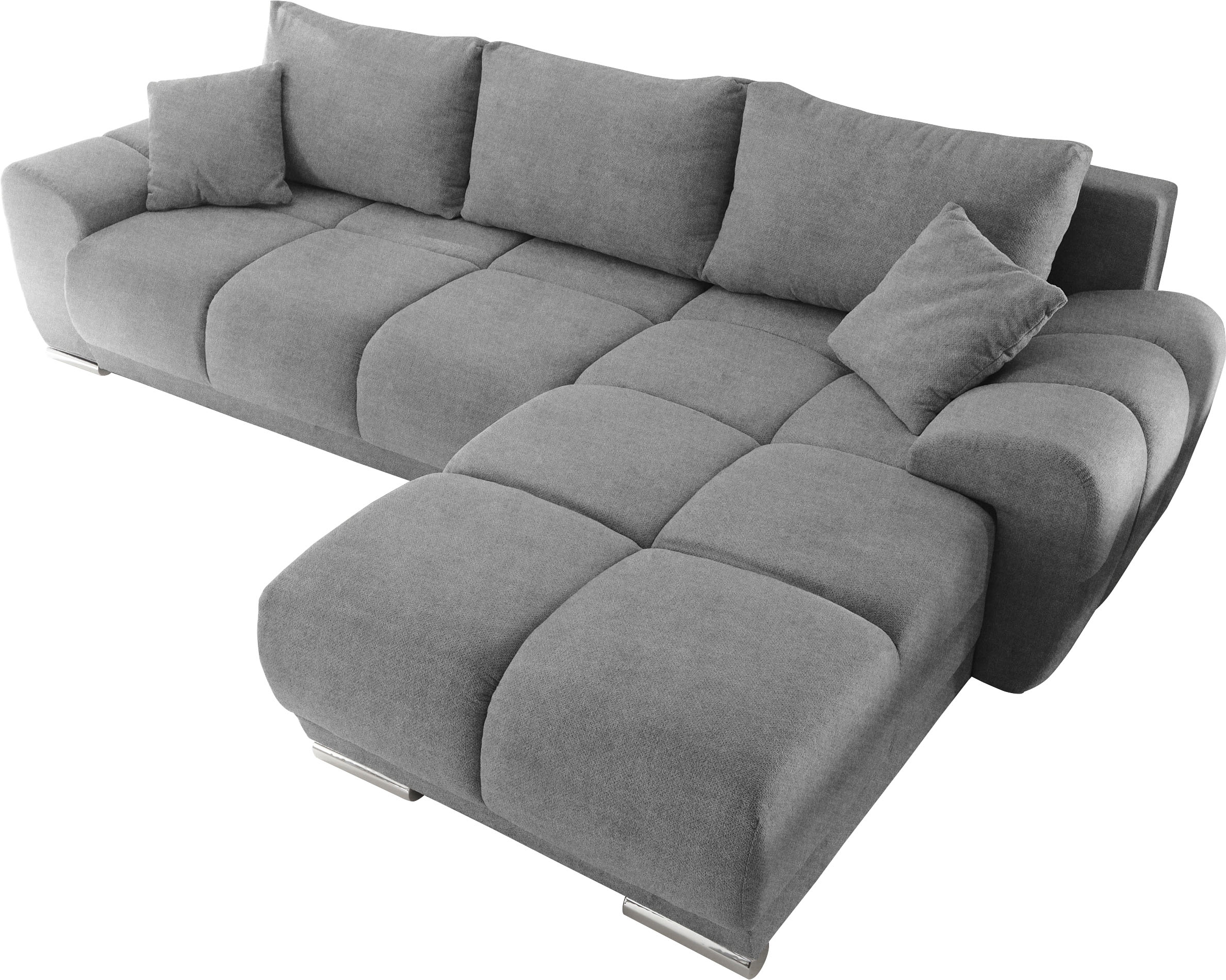 Thumbnail - Schlafsofa "Anton", mit Bettfunktion, Bettkasten, Rücken- und Zierkissen, universell aufbaubar, frei im Raum stellbar