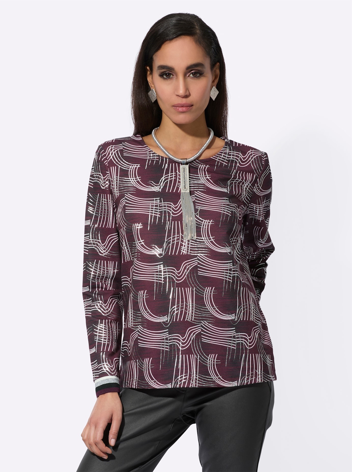 creation L Langarmshirt "Druck-Shirt", (1 tlg.) günstig online kaufen