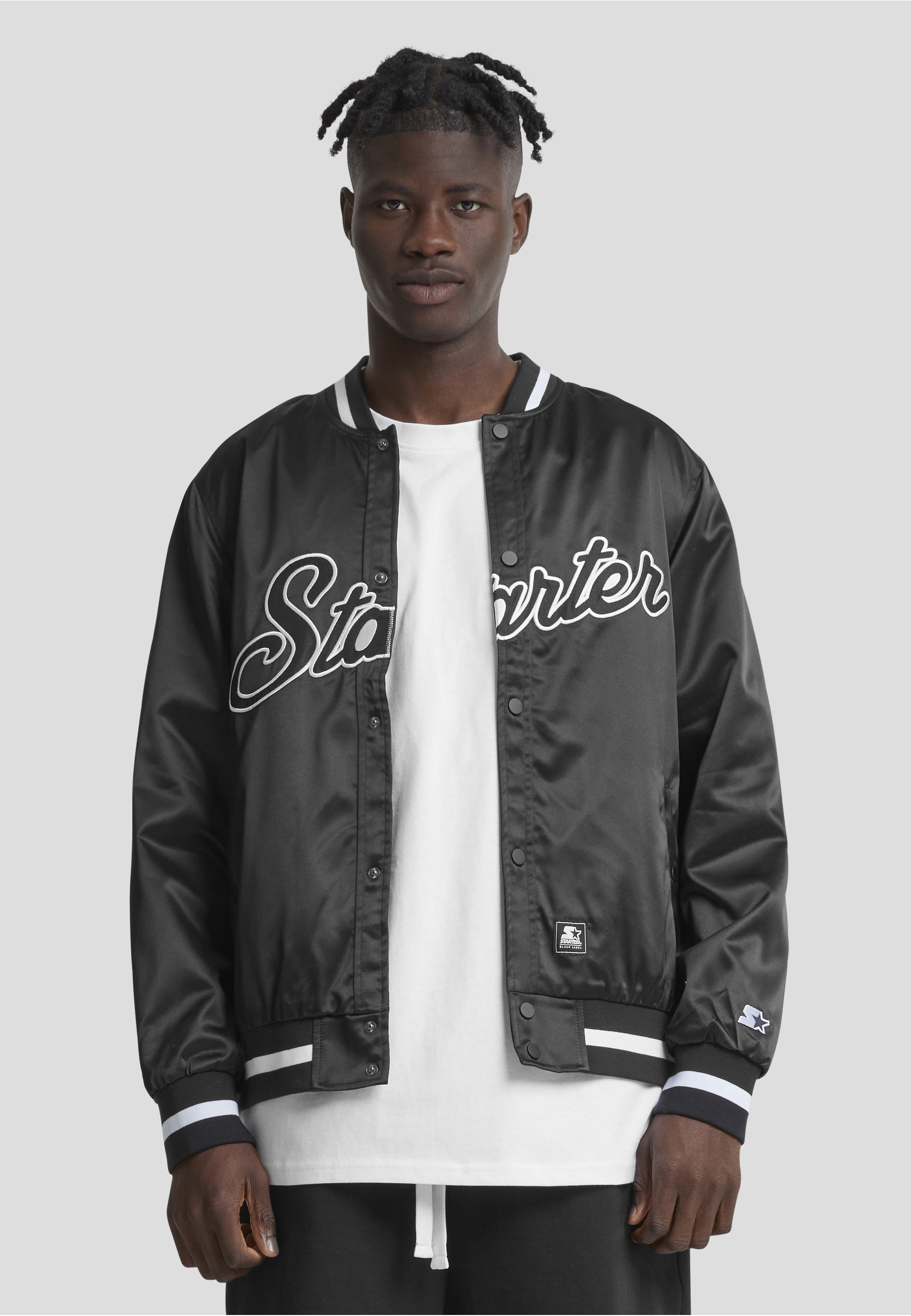 Starter Black Label Collegejacke »Starter Black Label Herren Starter Satin College Jacket« 1 Stk. tlg. ohne Kapuze