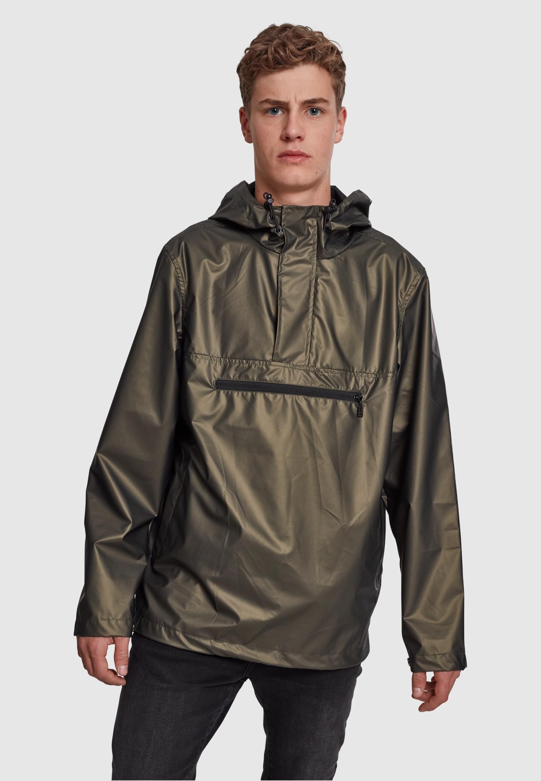 URBAN CLASSICS Allwetterjacke »Urban Classics Herren Light Pull Over Jacket«, (1 St.), mit Kapuze