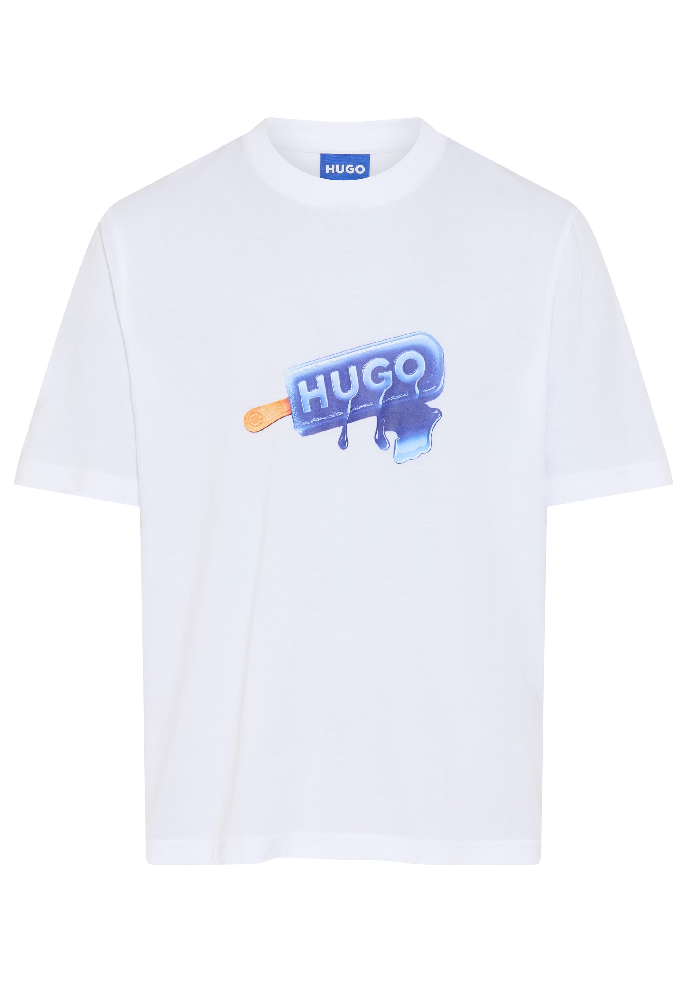 HUGO Blue T-Shirt »Noglasy« mit Rundhals, regular fit