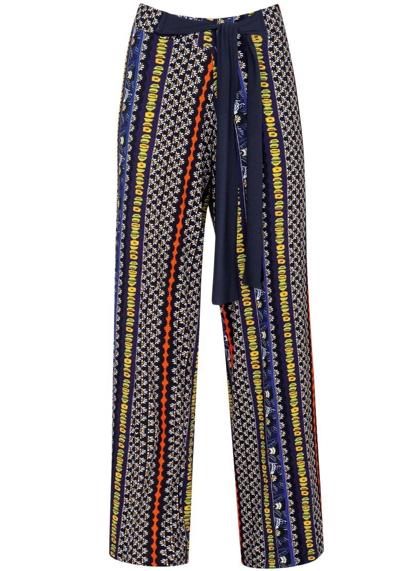 Trigema Jerseyhose »TRIGEMA Marlenehose mit weitem Beinschnitt«, (1 tlg.)