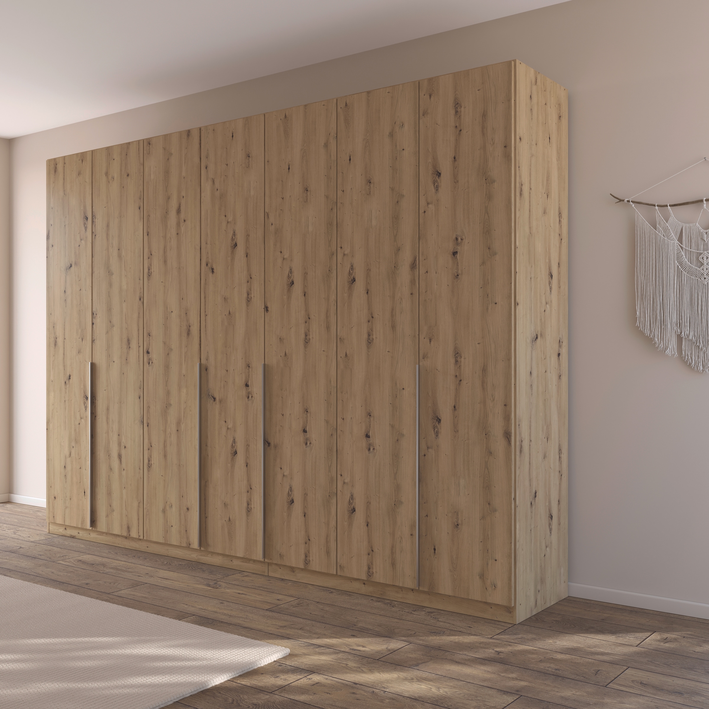 rauch Drehtürenschrank »Kleiderschrank Schrank Garderobe AGORDO TOPSELLER Schlafzimmer«, (in zwei Griff-Farben mit Dekor- oder Hochglanzfront), durchdachte Innenausstattung, in 6 Breiten und 2 Höhen MADE IN GERMANY