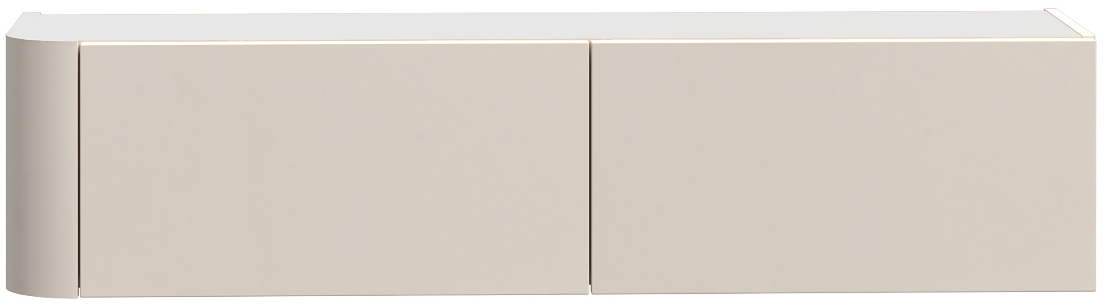 Thumbnail - FORTE Wandregal B/H/T 128,6/30,1/34 cm, Klappen, grifflose Front