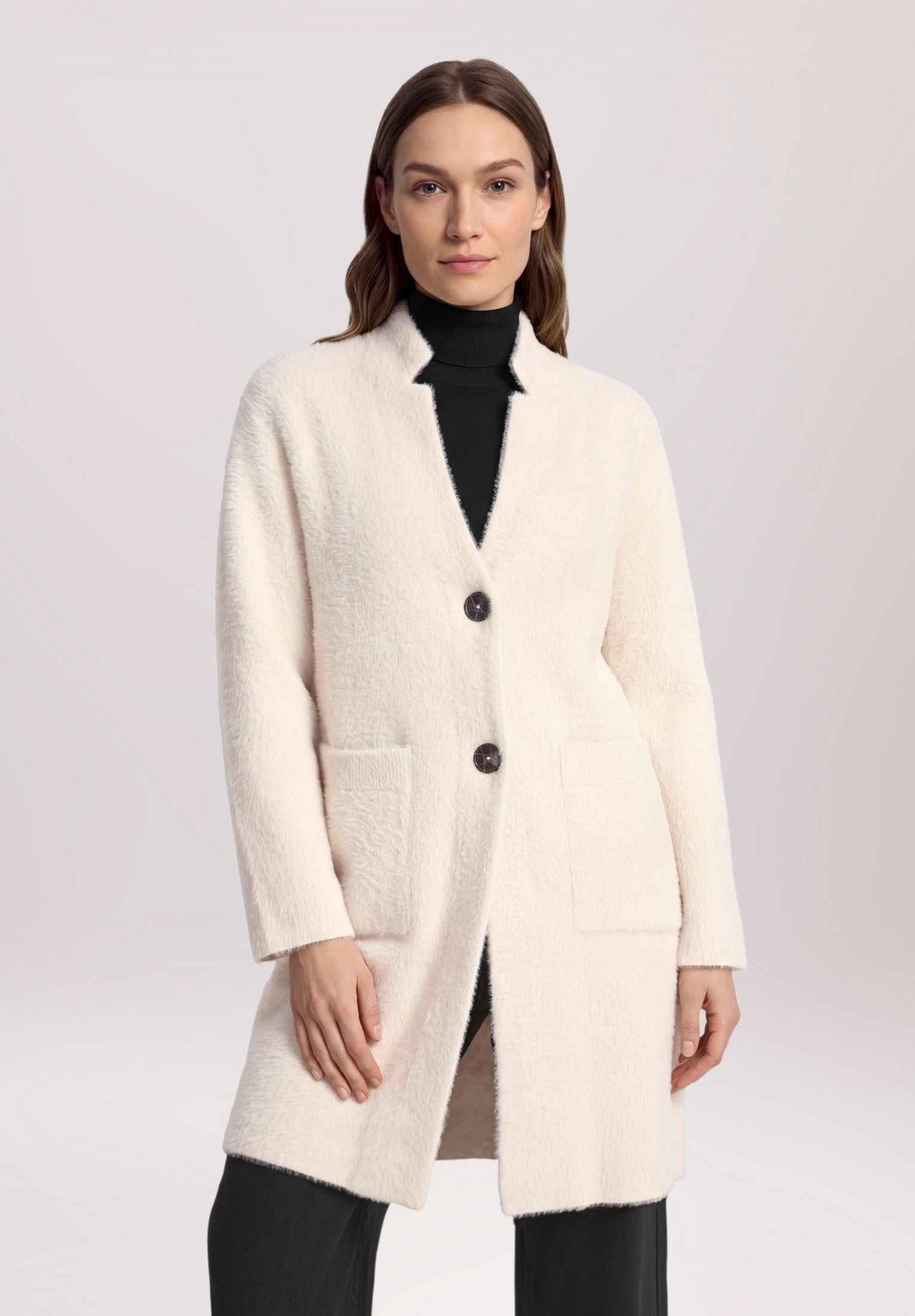 Amber & June Strickjacke »Damen mit aufgesetzten Taschen« 1