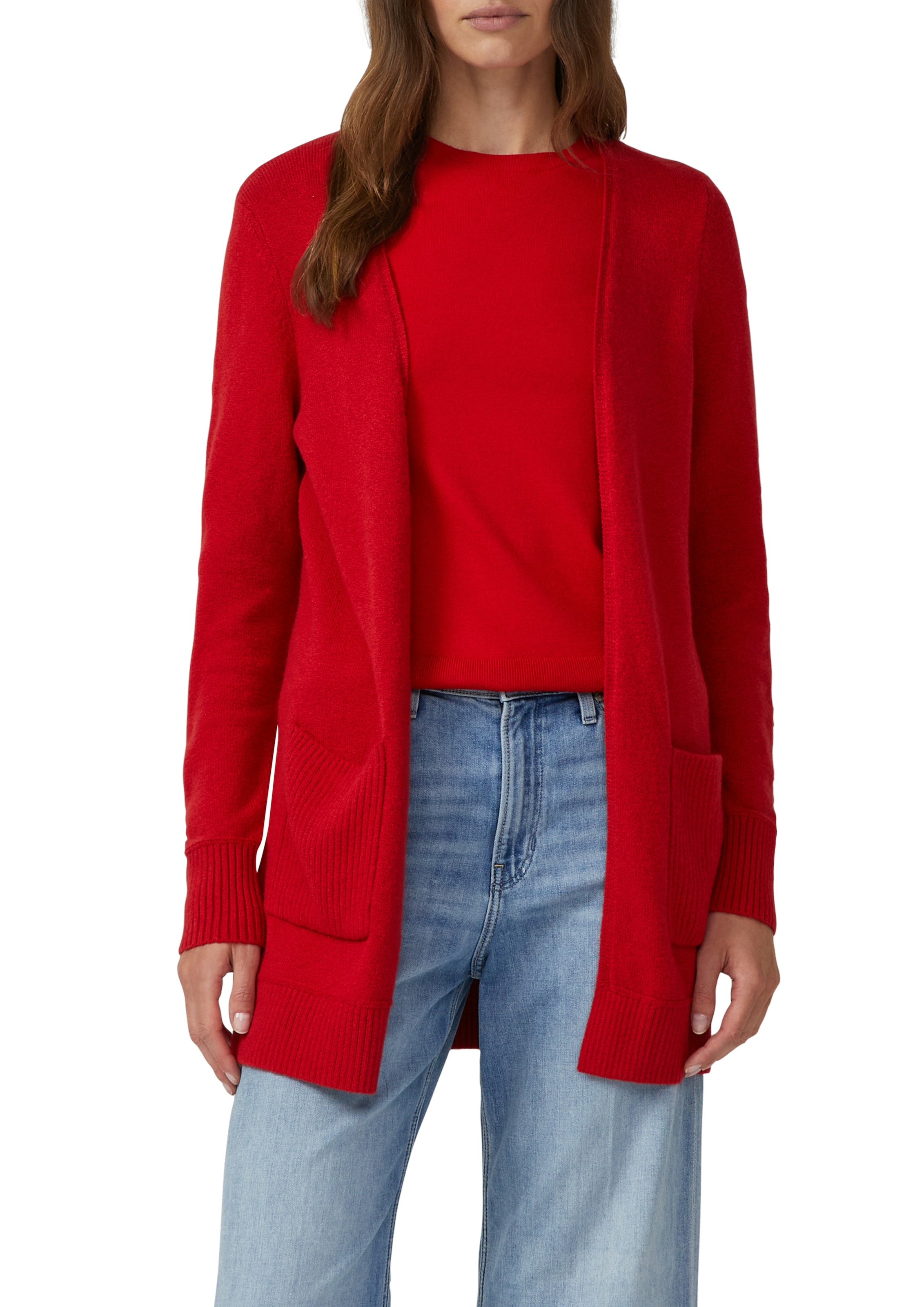 s.Oliver Strickjacke mit Rippbündchen günstig online kaufen