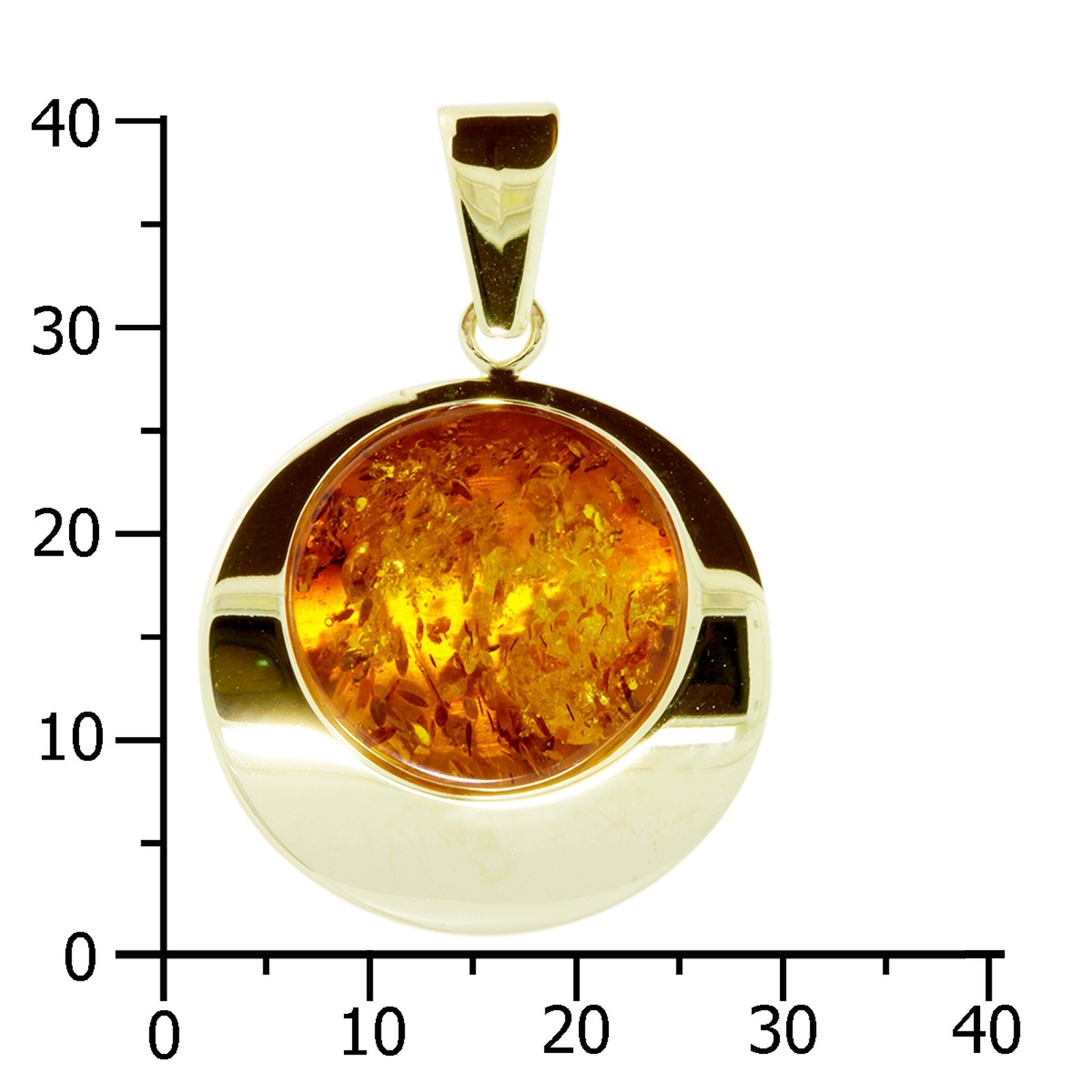 Kettenanhänger OSTSEE-SCHMUCK "- Henni - Gold 333/000 - Bernstein" Gr. 40, gold (gold 333, goldfarben, gelb), Schmuckanhänger, Damen, Gelbgold 333, Kettenanhänger 2