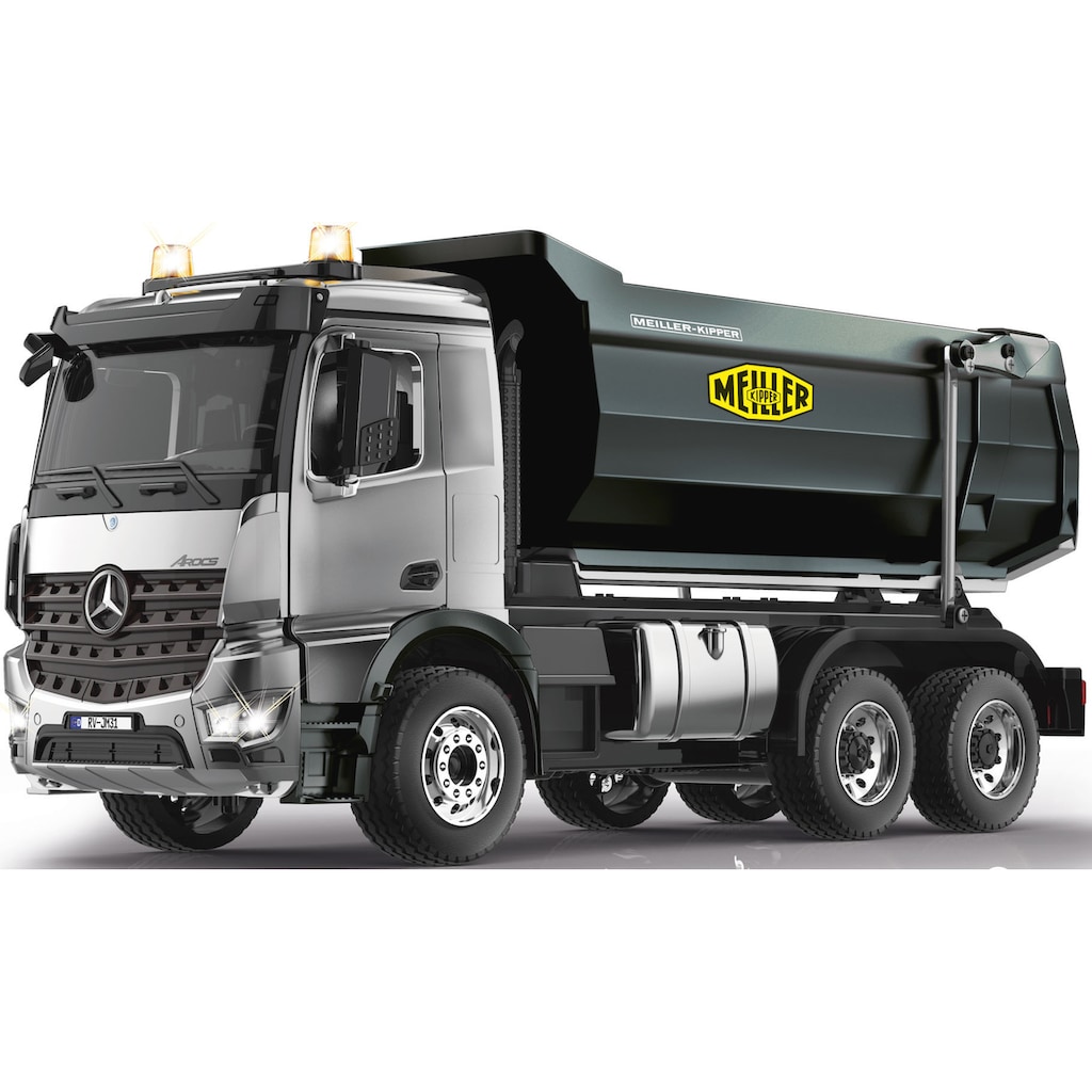 Jamara RC-LKW »Mercedes-Benz Arocs Metal Meiller 1:20, 2,4 GHz«, mit LED Licht und Rückfahrwarnsound