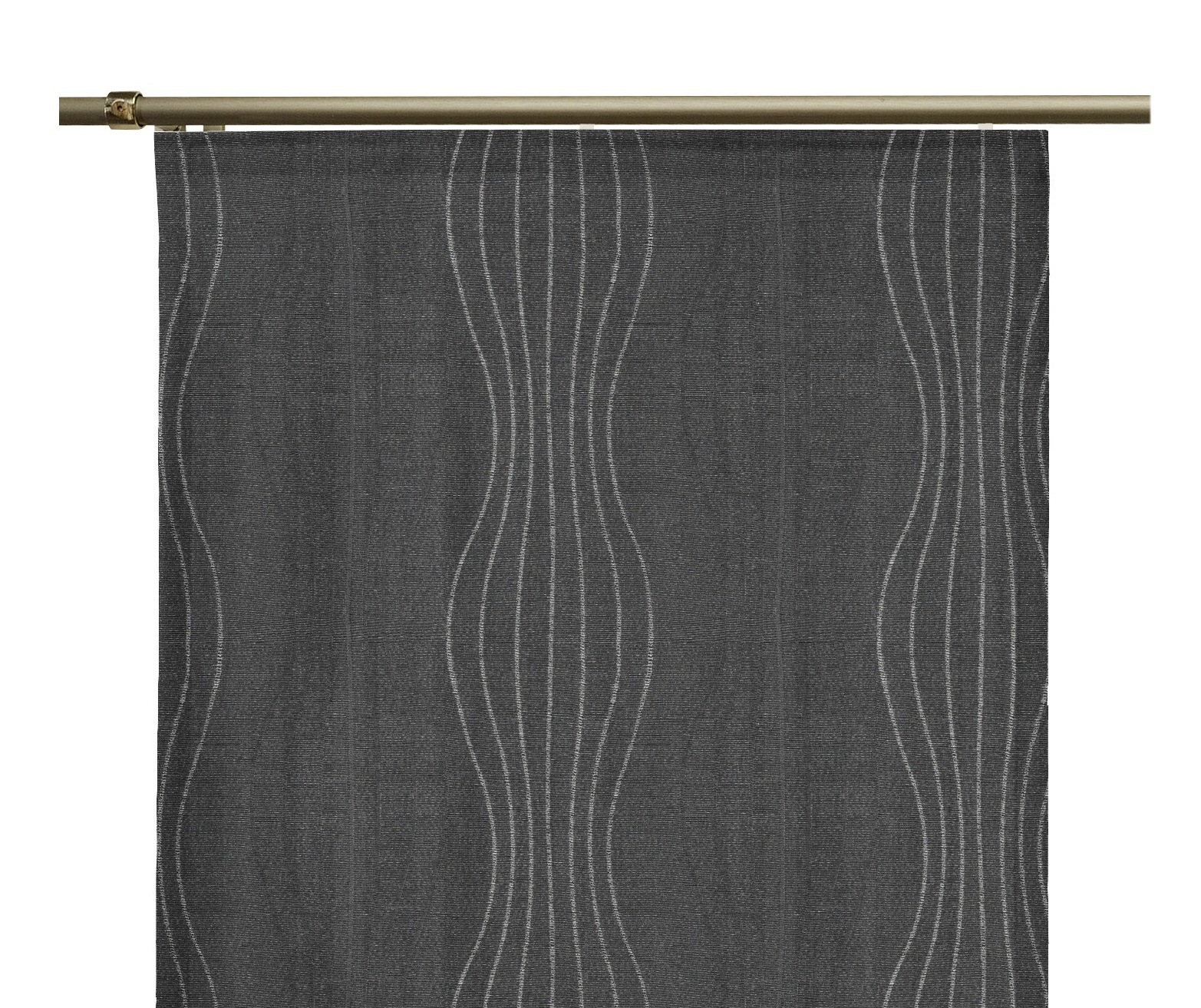 Thumbnail - Wirth Schiebegardine "Riccia" Klettband 1 Stk. tlg. inkl. Beschwerungsstange