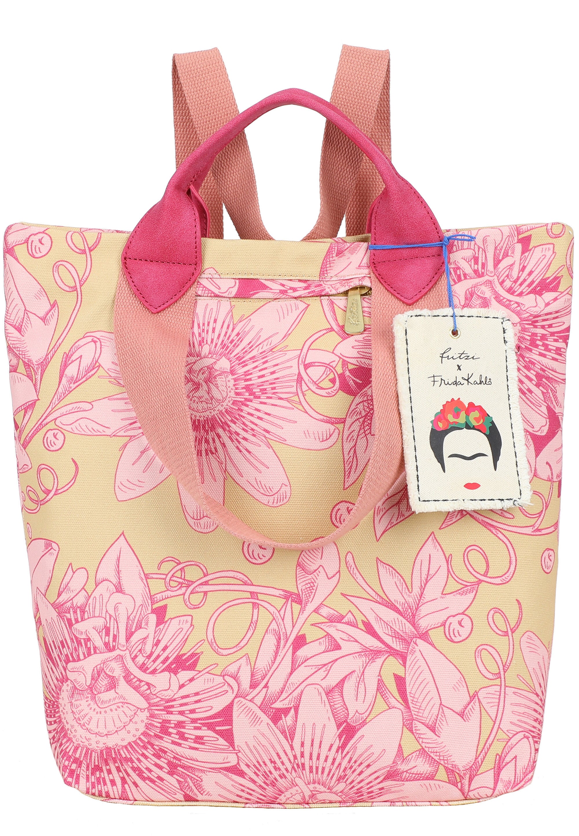 Fritzi aus Preußen Skirucksack "Fritzi x Frida Kahlo" mit Blumenprint