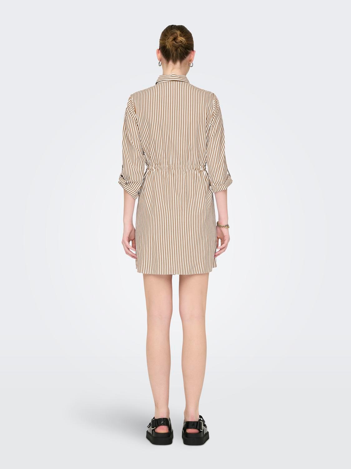 ONLY Hemdblusenkleid "ONLSARAH LS SHIRT DRESS WVN", Sommerkleid günstig online kaufen