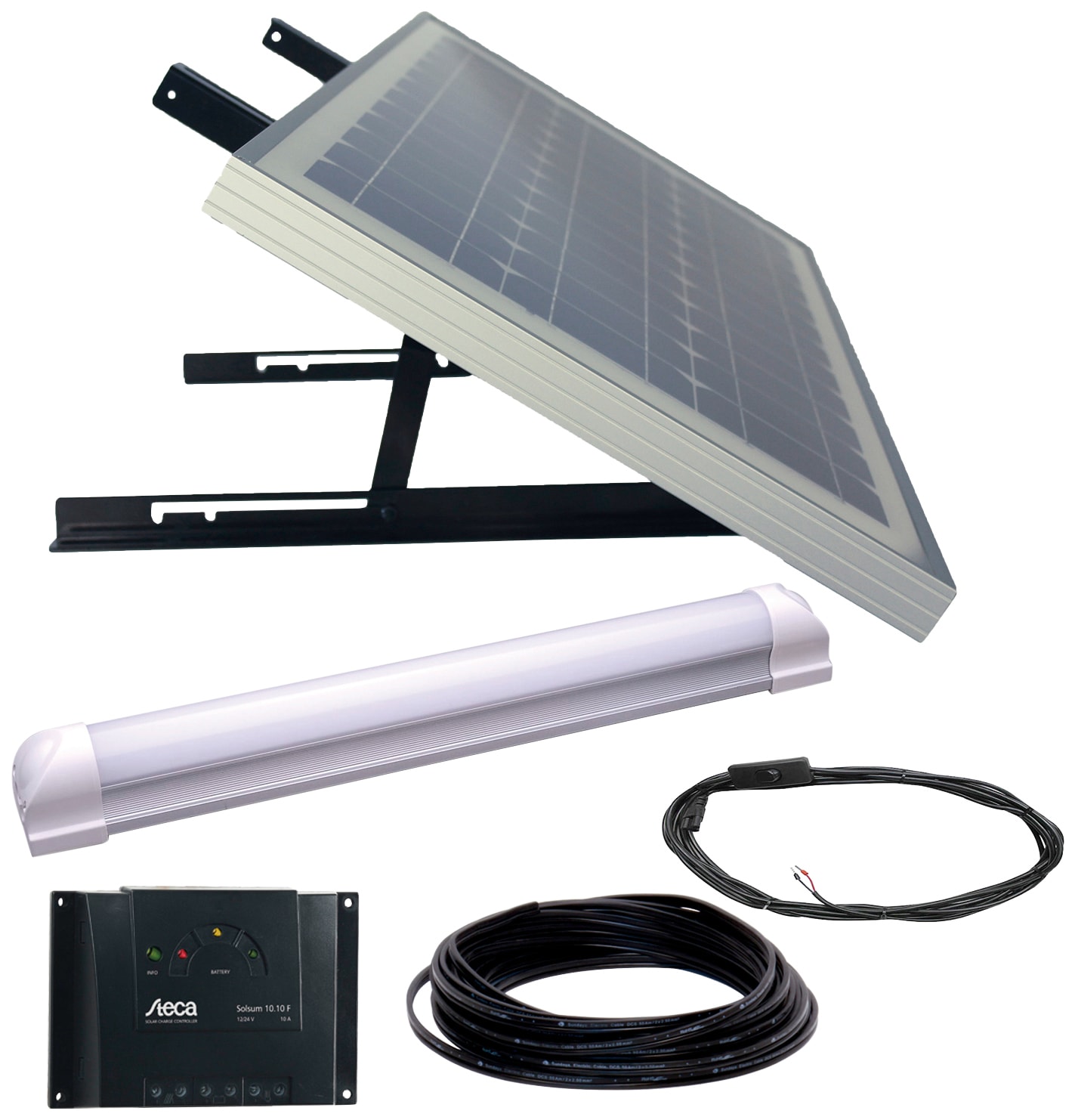 Solarmodul »Beleuchtungskit Super Illu One«, (Set), 30 W