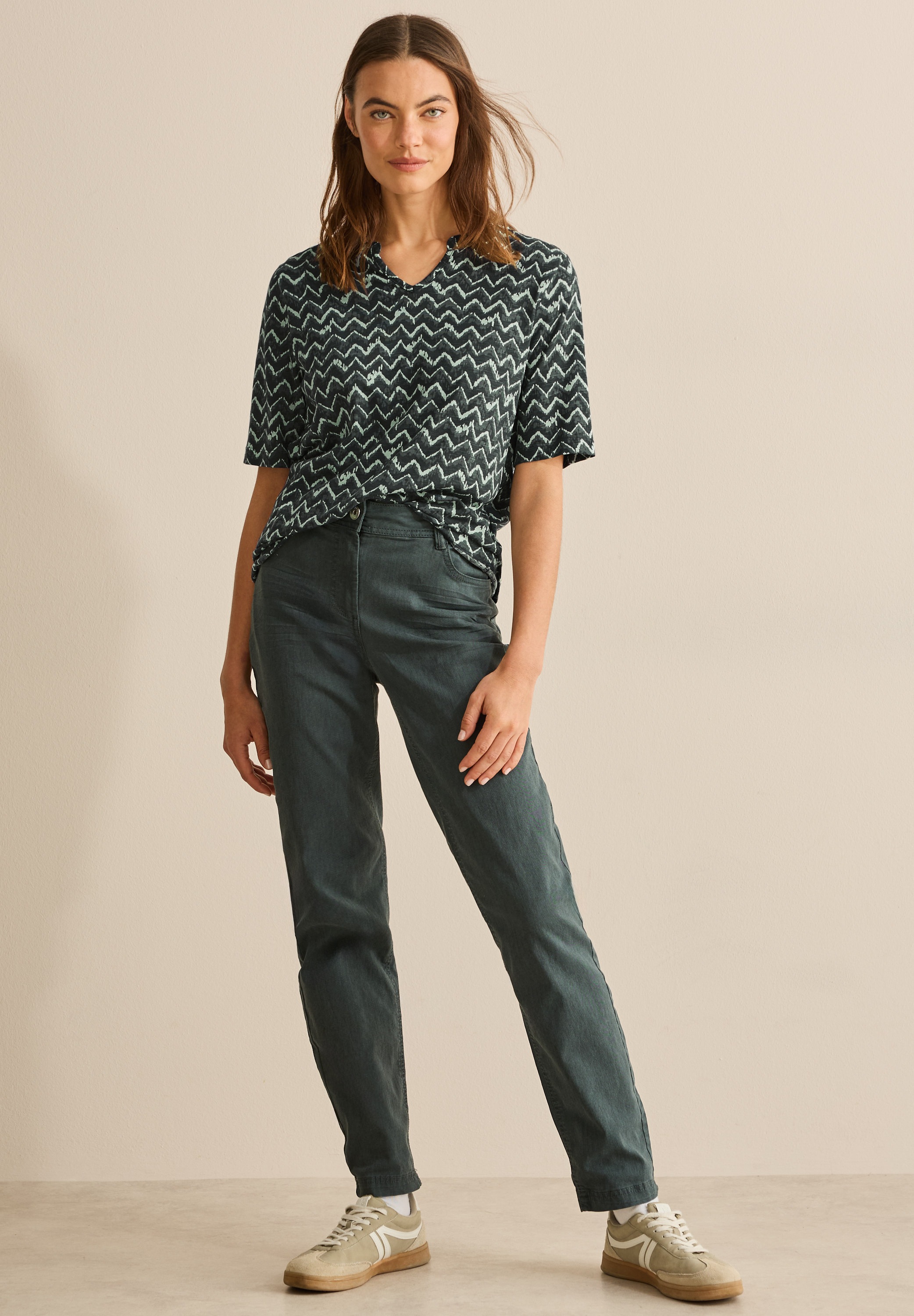 Cecil Print-Shirt, im soften Baumwoll-Mix