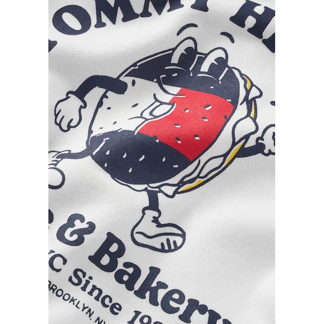 Tommy Hilfiger Sweatshirt »TOMMY BAGELS FULL ZIP SWEATSHIRT«, mit großem  Print auf der Rückseite online kaufen | BAUR