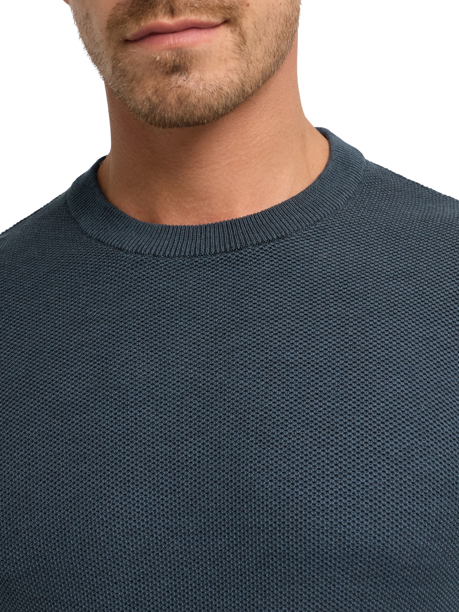 Indicode Rundhalspullover »INJexmon o-neck« Baumwolle, regular fit