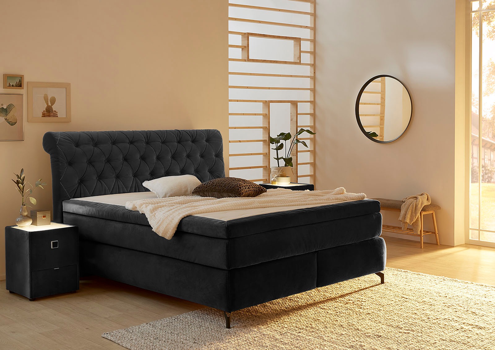 Jockenhöfer Gruppe Boxspringbett »Scarlett«, mit Kaltschaum-Topper