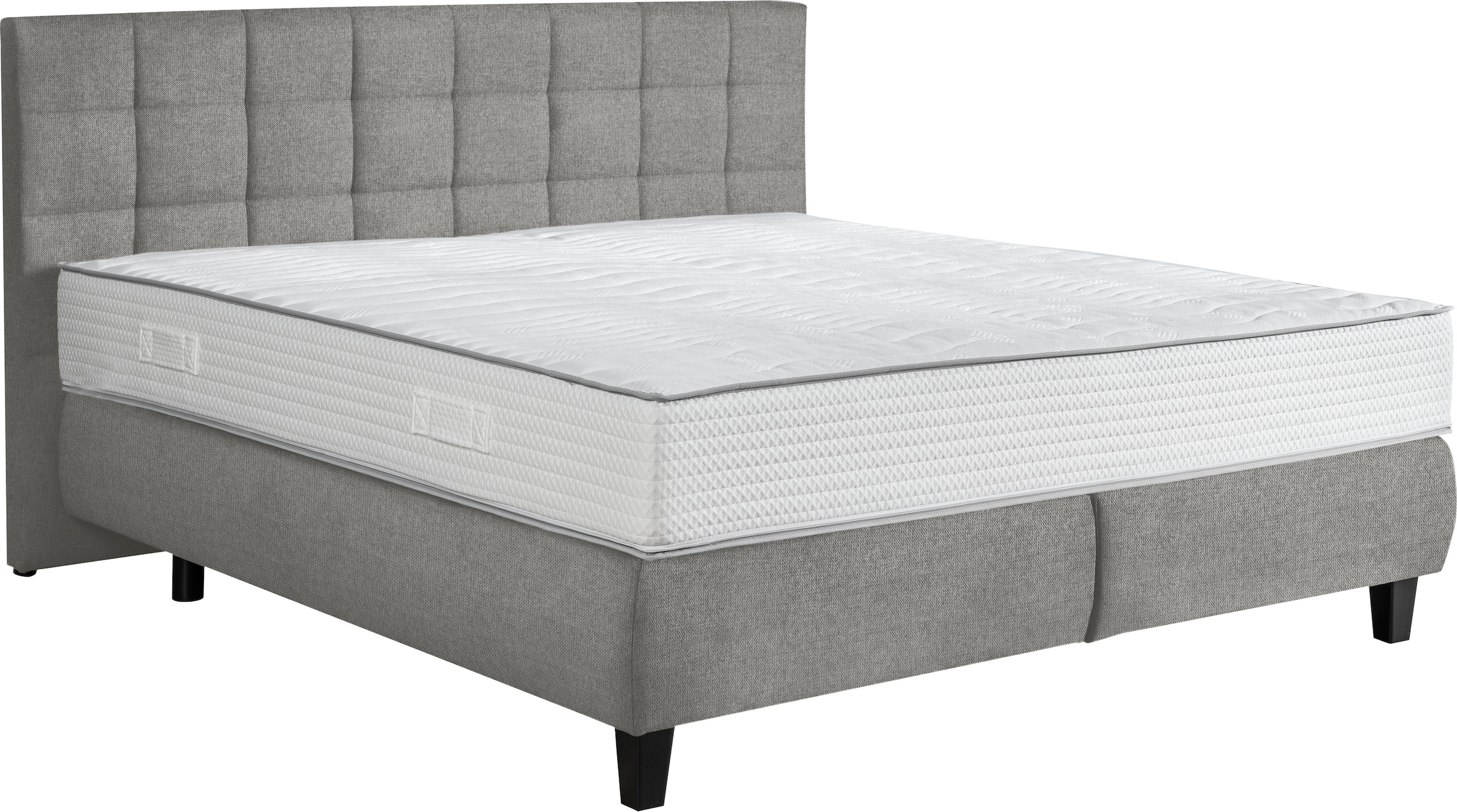 alina Boxspringbett »Edera«, Doppelbett wahlweise mit Topper, Liegefläche 180x200 cm, mit Steppung