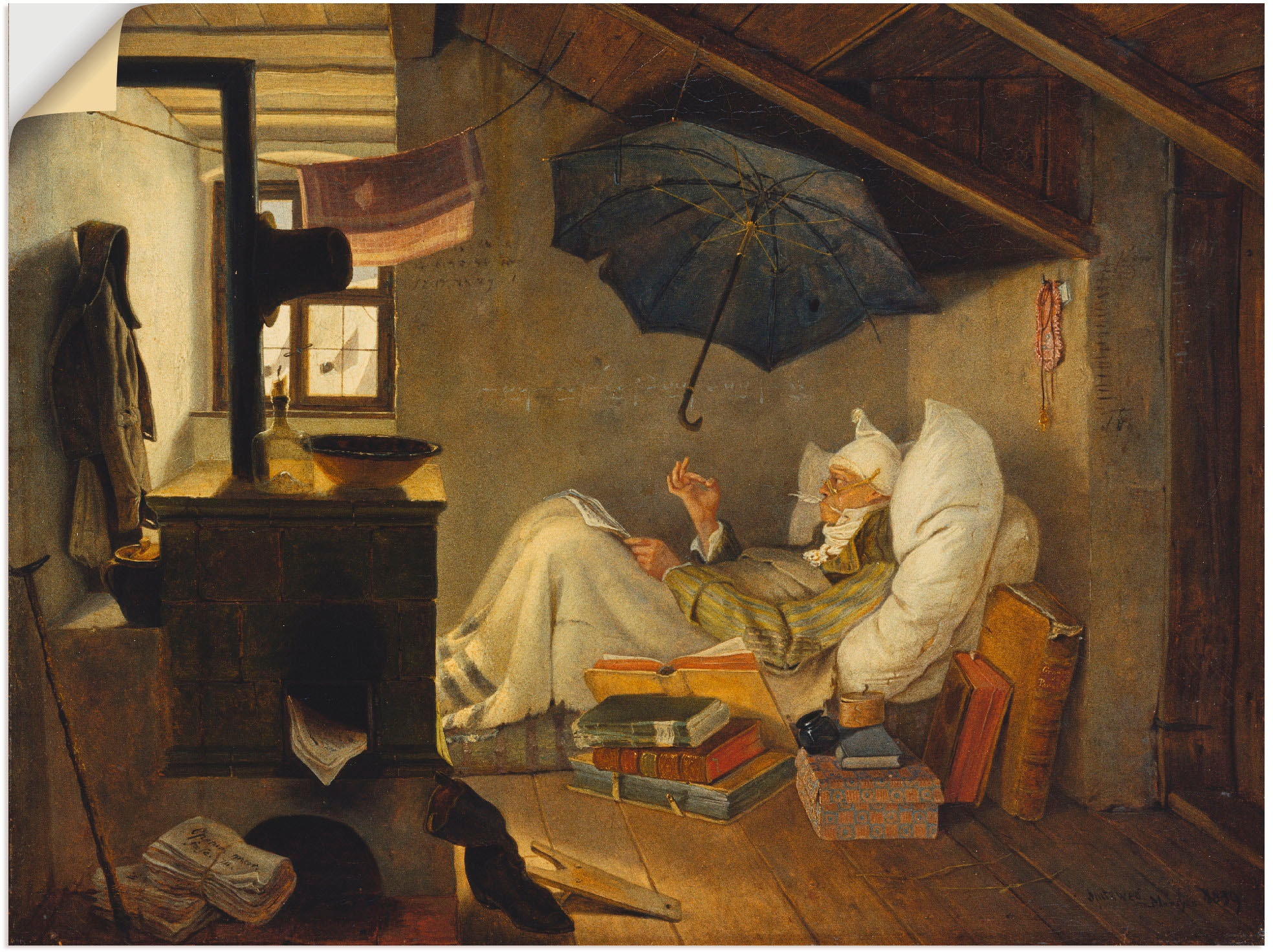 Artland Wandbild »Der arme Poet. 1839«, Mann, (1 St.), als Leinwandbild,  Wandaufkleber oder Poster in versch. Größen bestellen | BAUR