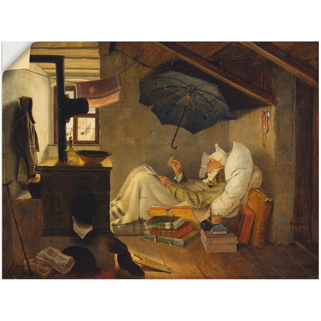 arme als 1839«, (1 | Poet. versch. Mann, in BAUR Größen Wandbild Poster »Der Wandaufkleber oder bestellen St.), Leinwandbild, Artland