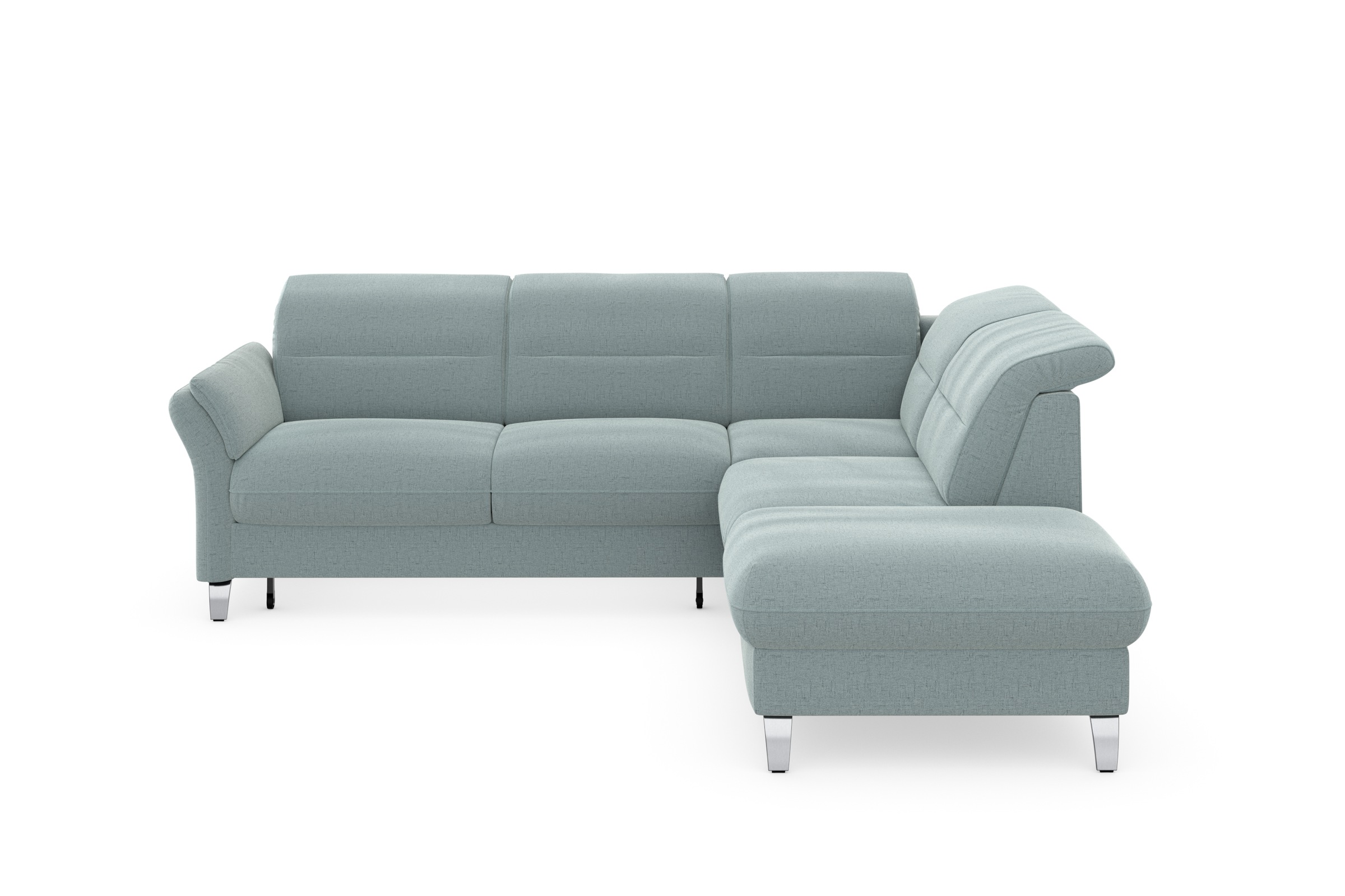 sit&more Ecksofa »Grenoble L-Form mit Federkern«, wahlweise mit Bettfunktion, Bettkasten, Arm- und Kopfteilverstellung