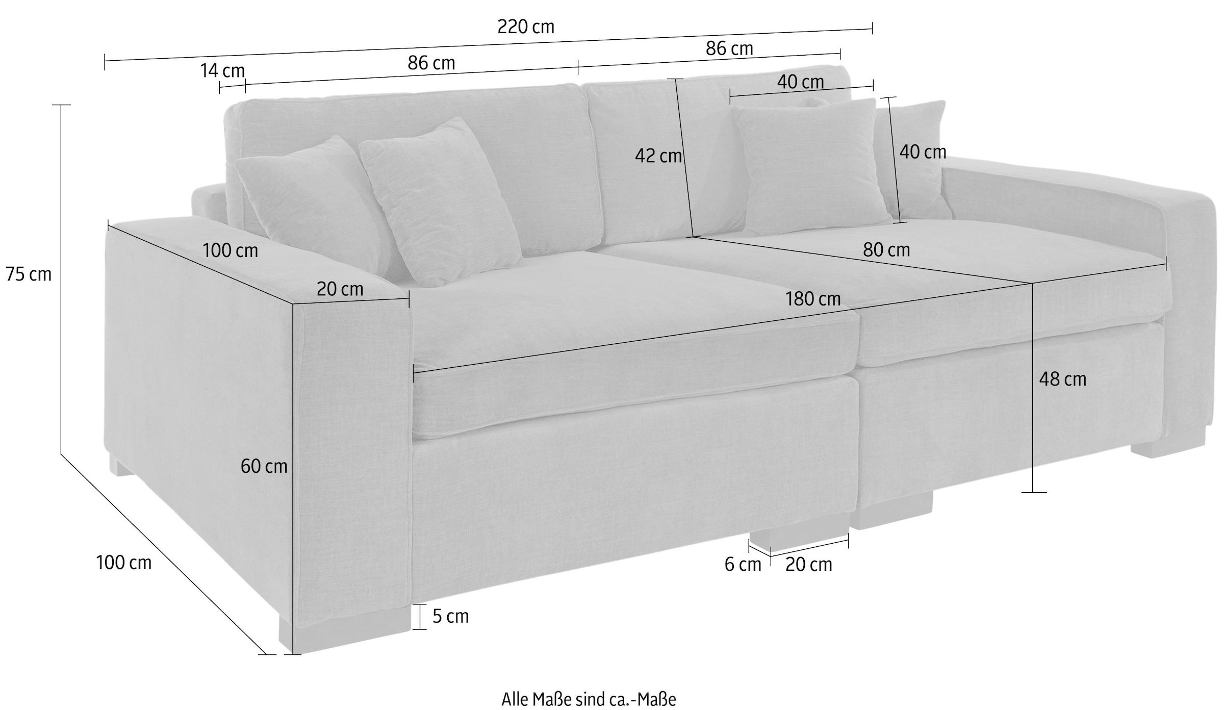 Guido Maria Kretschmer Home&Living 2-Sitzer »Skara«, Lounge-Sofa mit Federkernpolsterung, in vielen Bezugsvarianten