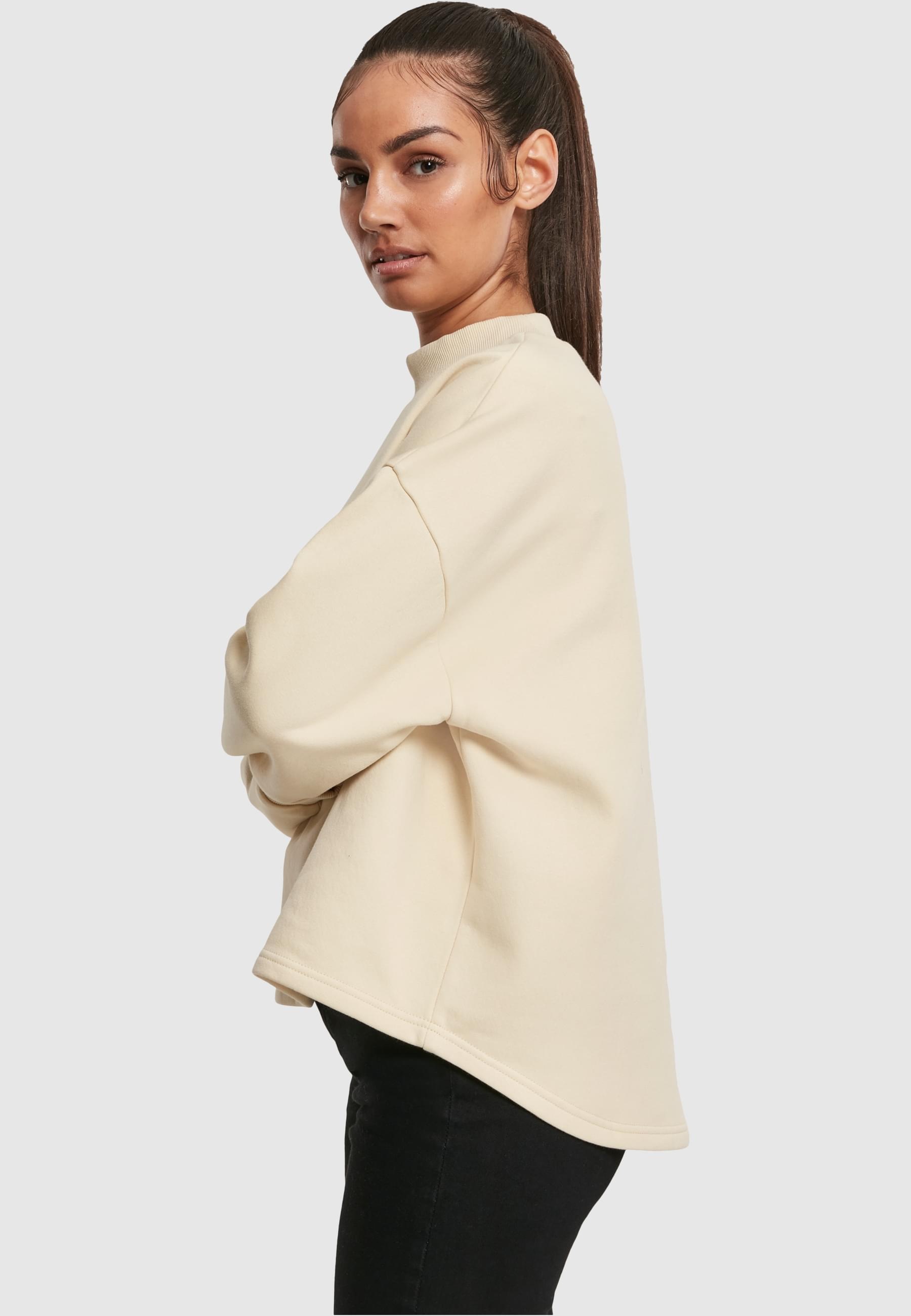 URBAN CLASSICS Sweatshirt »Urban Classics Damen Ladies Oversized High Neck Crew«, (1 tlg.)