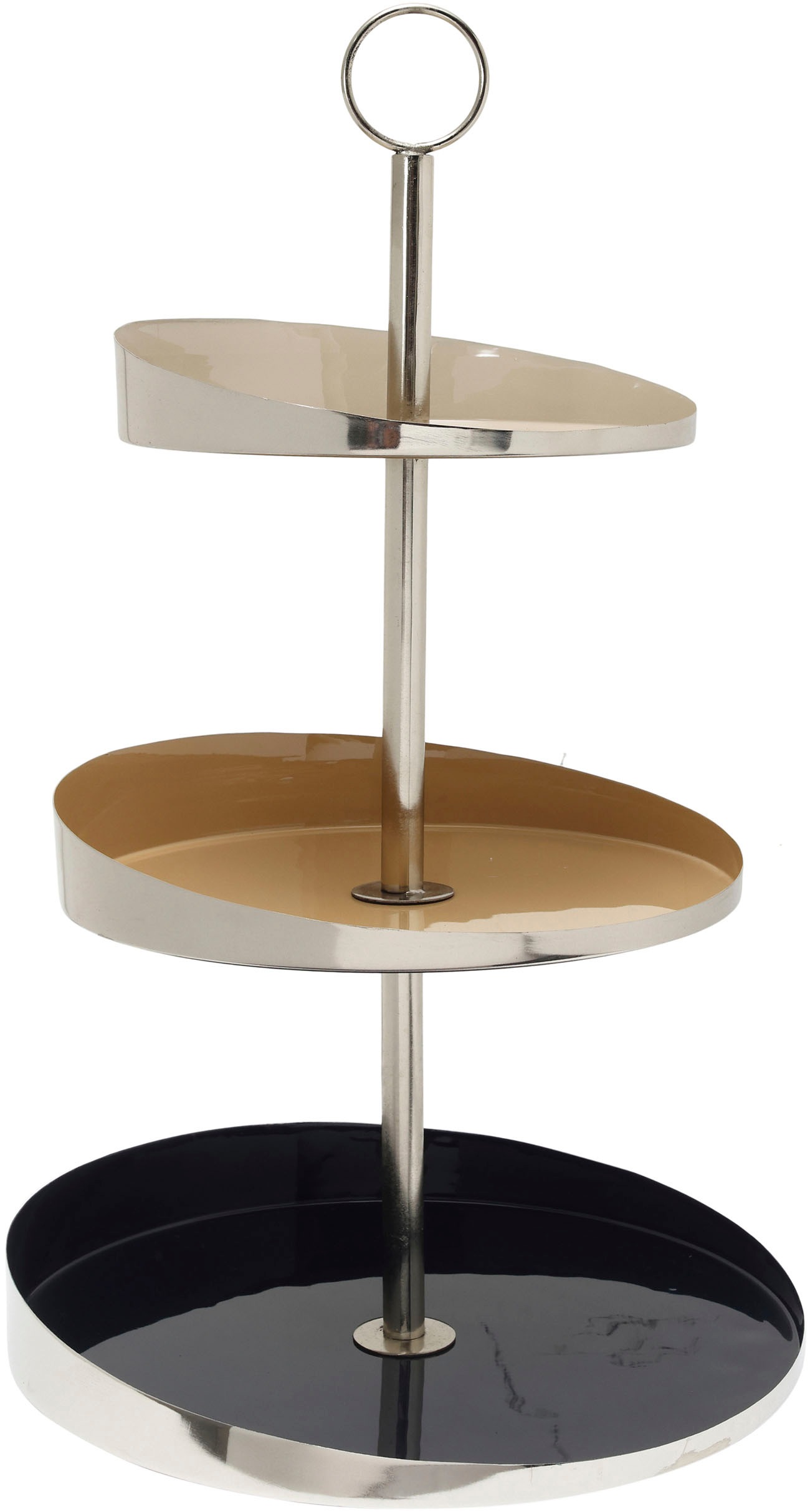 Kayoom Etagere »Etagere Art Deco 2125«, Handarbeit, 3-Etagen-Servierpalette aus Eisen, bunt lackiert