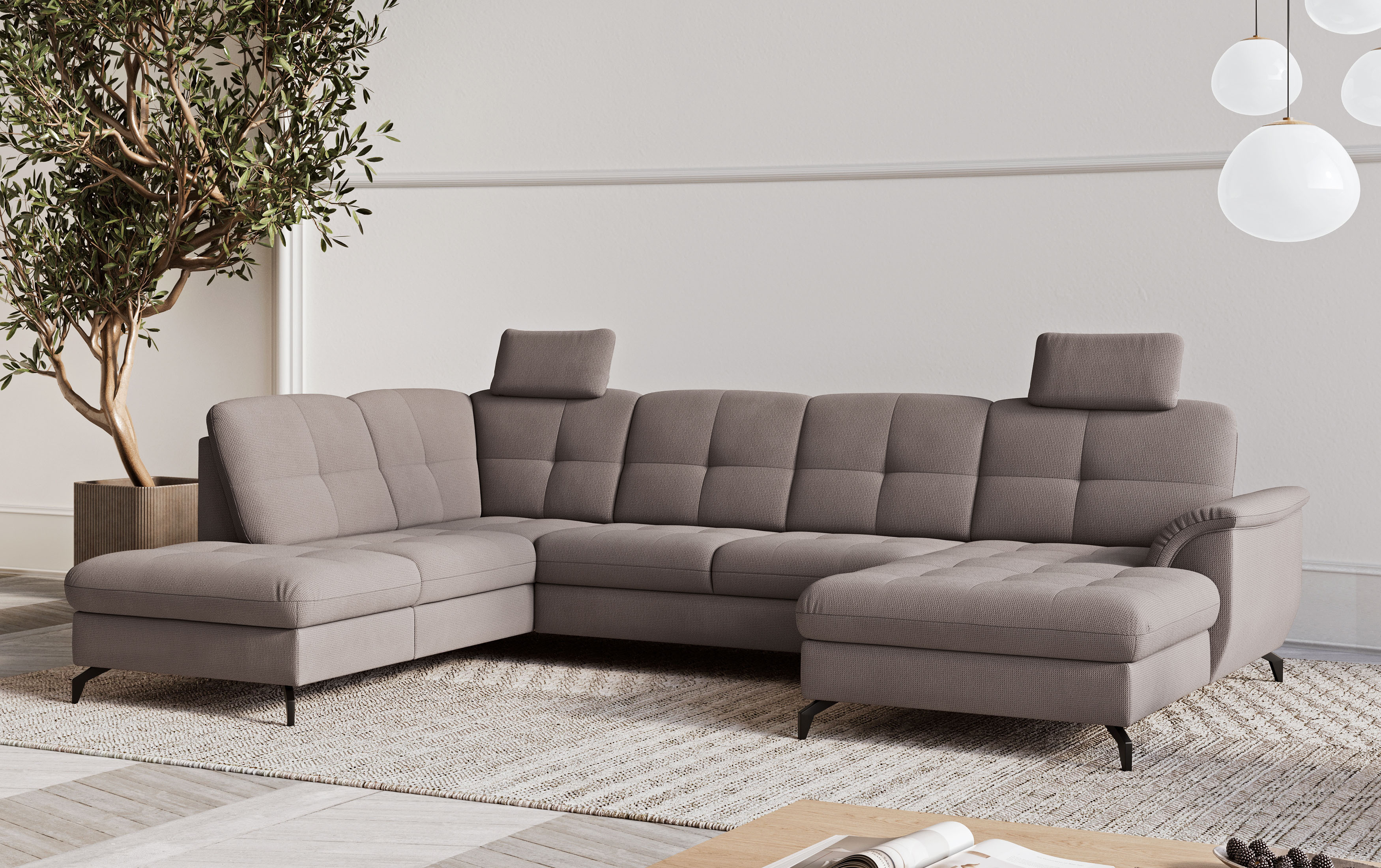 sit&more Wohnlandschaft "Zora" wahlweise mit Schlaffunktion und Bettkasten