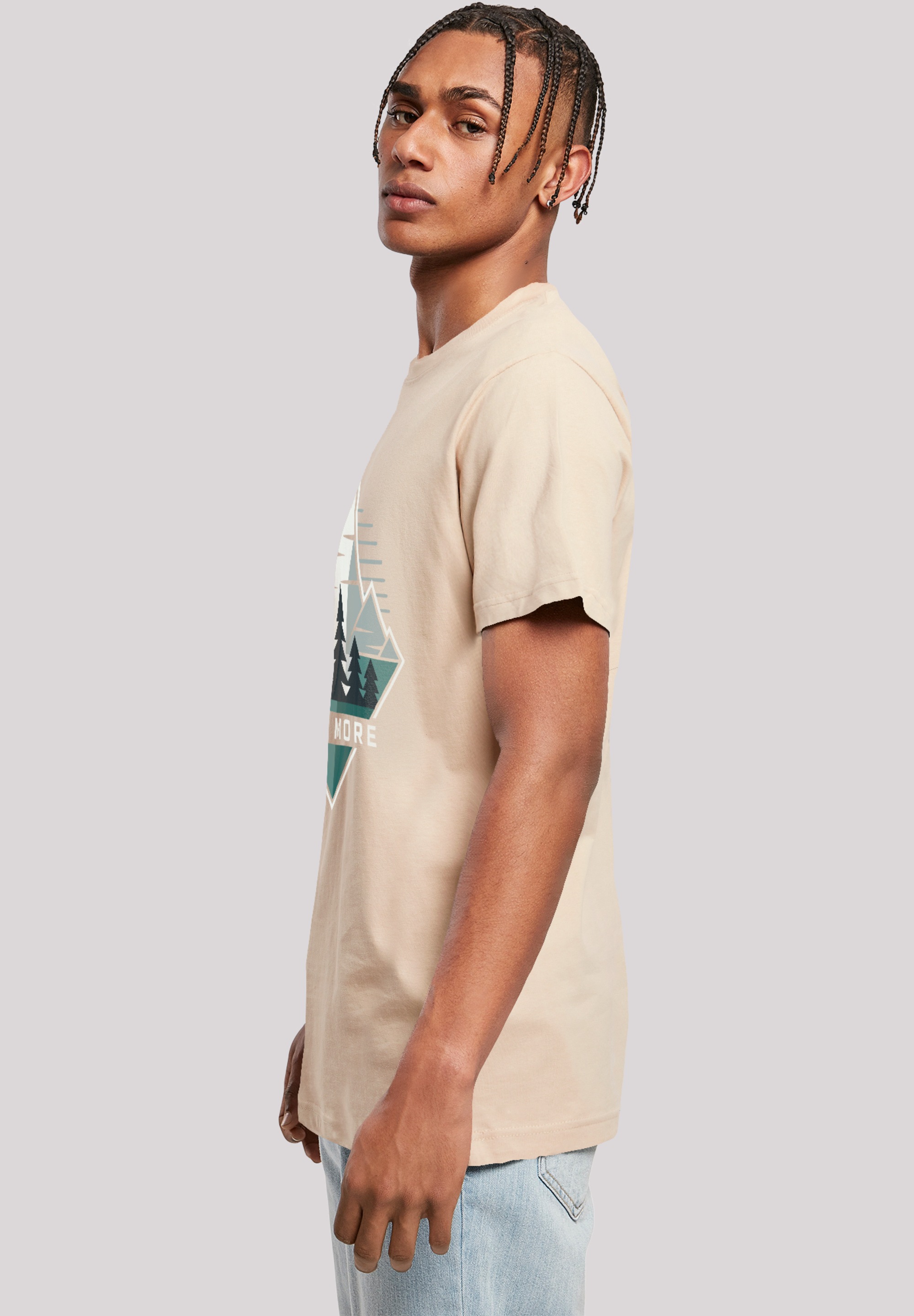 F4NT4STIC T-Shirt »Hike More Mountains«, Premium Qualität