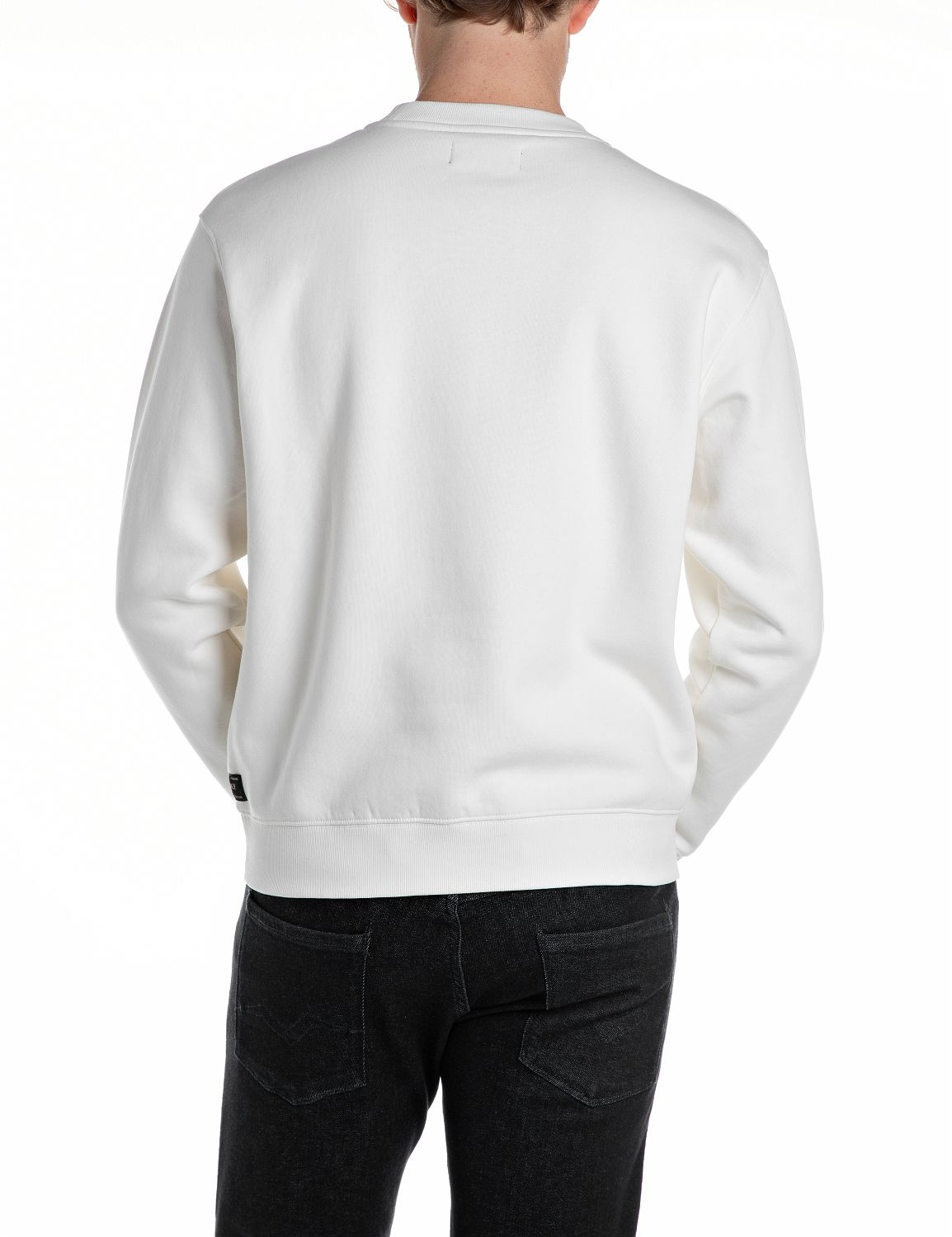 Replay Sweatshirt , mit V-Einsatz am Halsausschnitt
