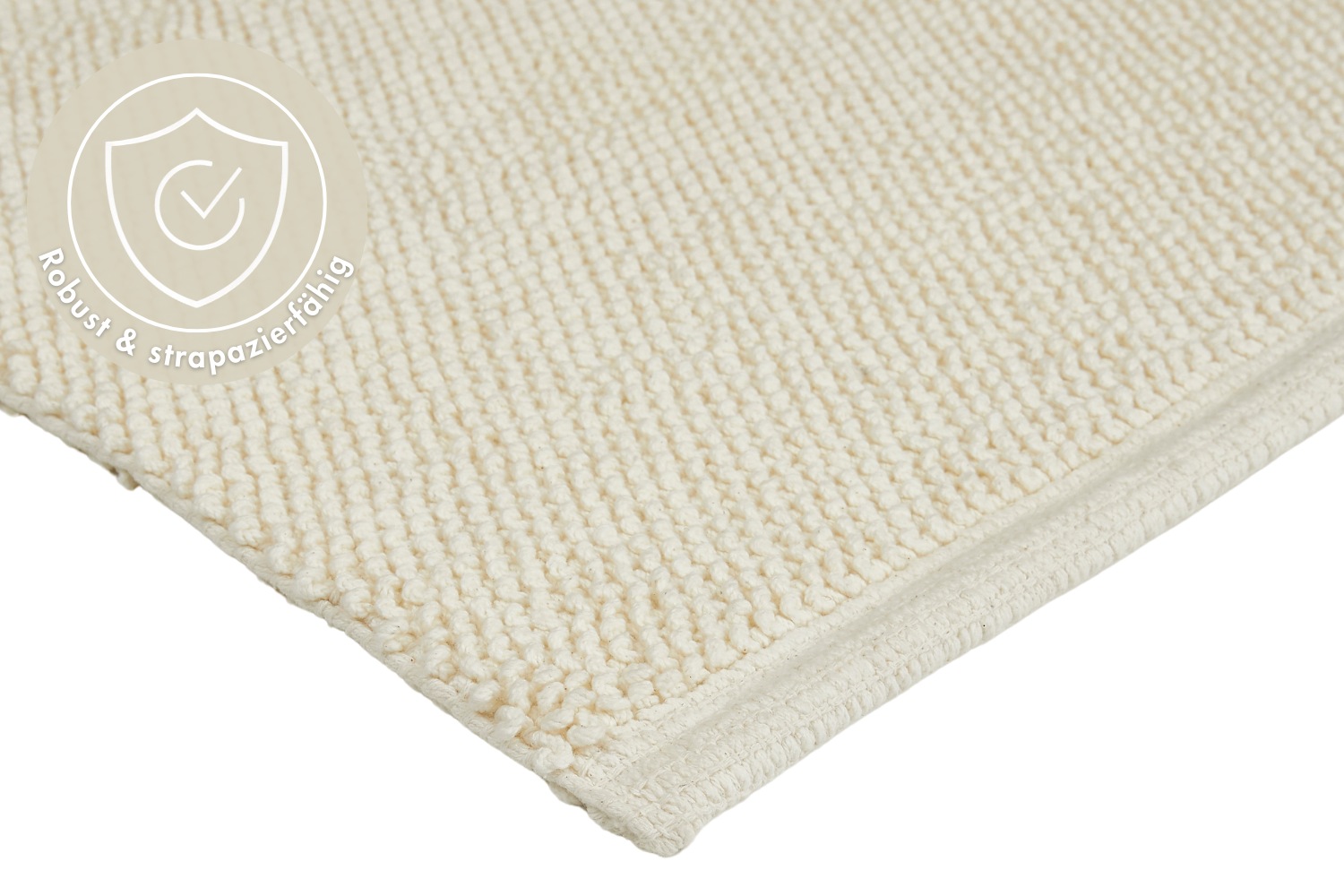LUXOR living Badematte »Atlanta, 50x80 cm«, fußbodenheizungsgeeignet-beidseitig nutzbar, Badteppich, Duschvorleger, Uni Farben, saugstark