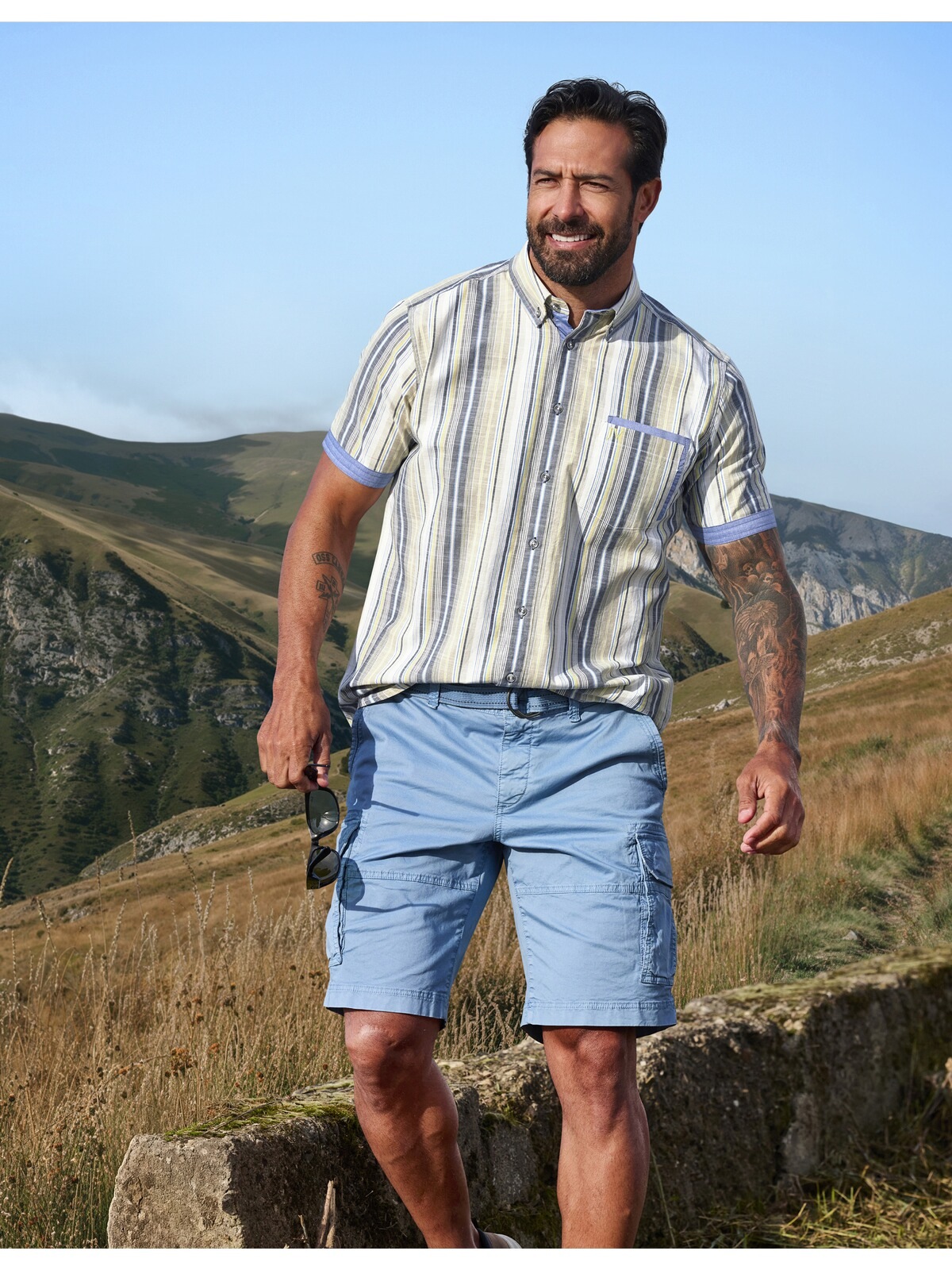 Jan Vanderstorm Kurzarmhemd "Kurzarmhemd ROREK" günstig online kaufen