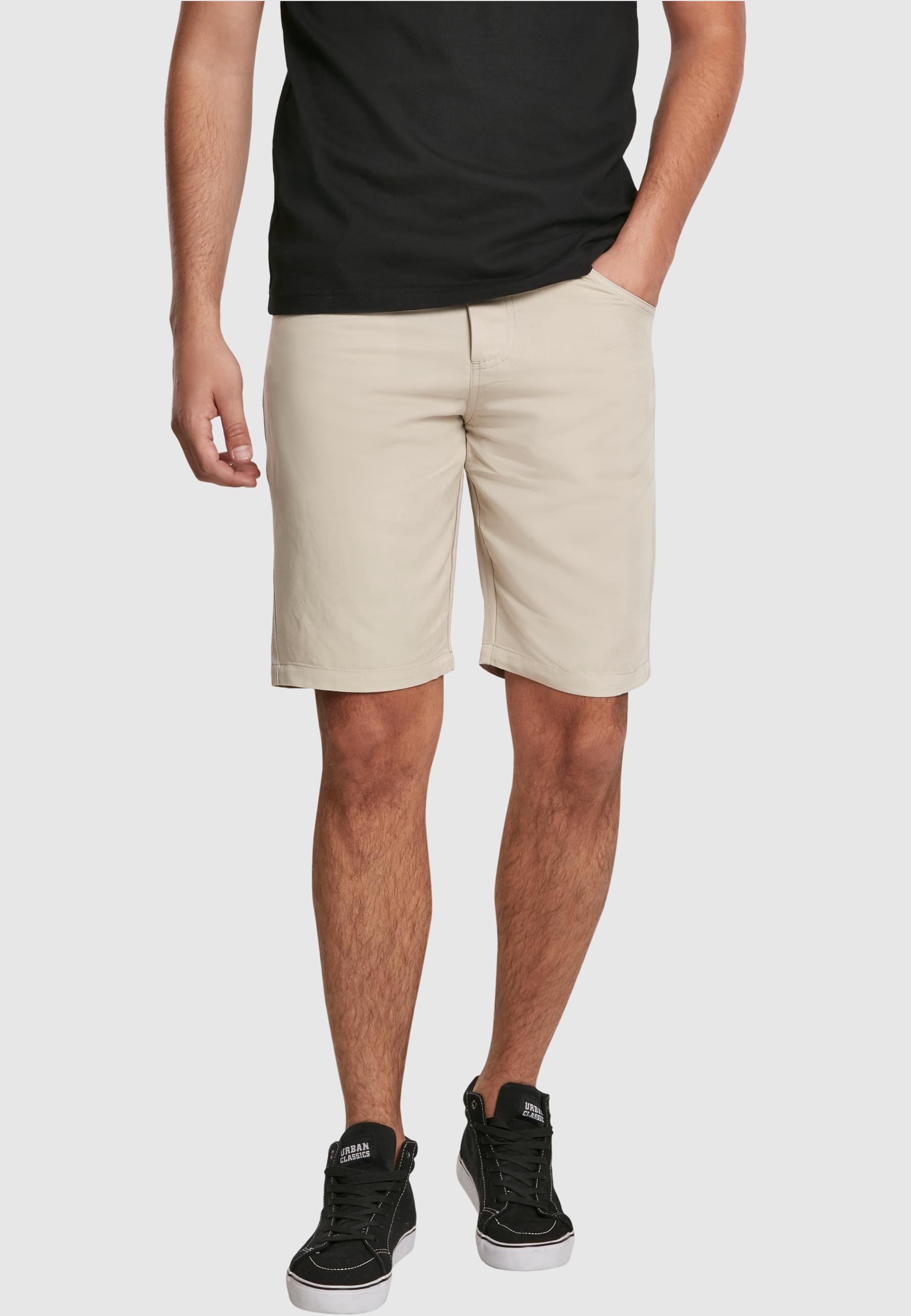 URBAN CLASSICS Stoffhose »Urban Classics Herren Viscose Twill Shorts«, (1 tlg.)