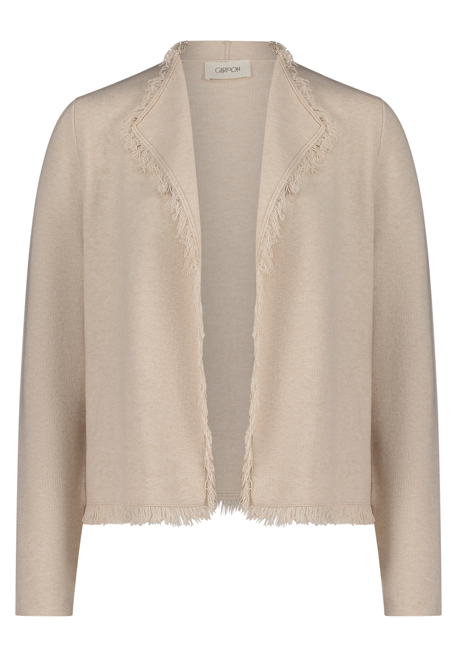 Cartoon Strickjacke "Damen Strick-Cardigan mit Fransen" 1 Stk. tlg. günstig online kaufen