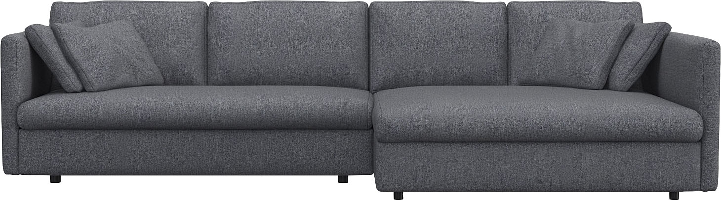 FLEXLUX Ecksofa "Lovane" Weich & anschmiegsam, große Sitztiefe auf Kaltschaum, Dekokissen inkl.