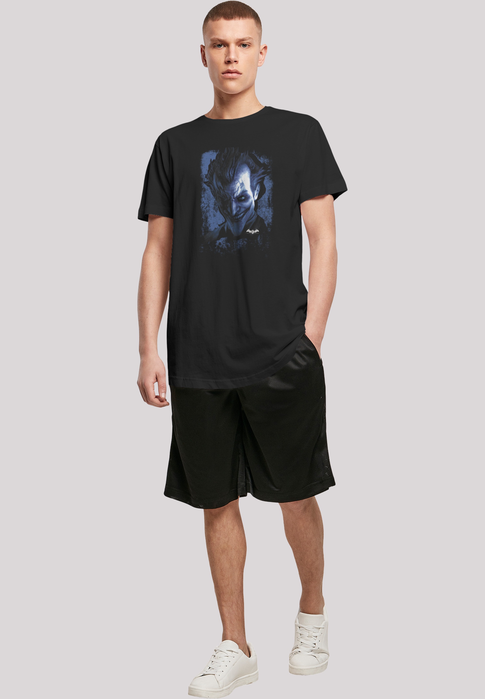 F4NT4STIC T-Shirt »DC Comics Batman Arkham Asylum Joker Face Texture«, Print