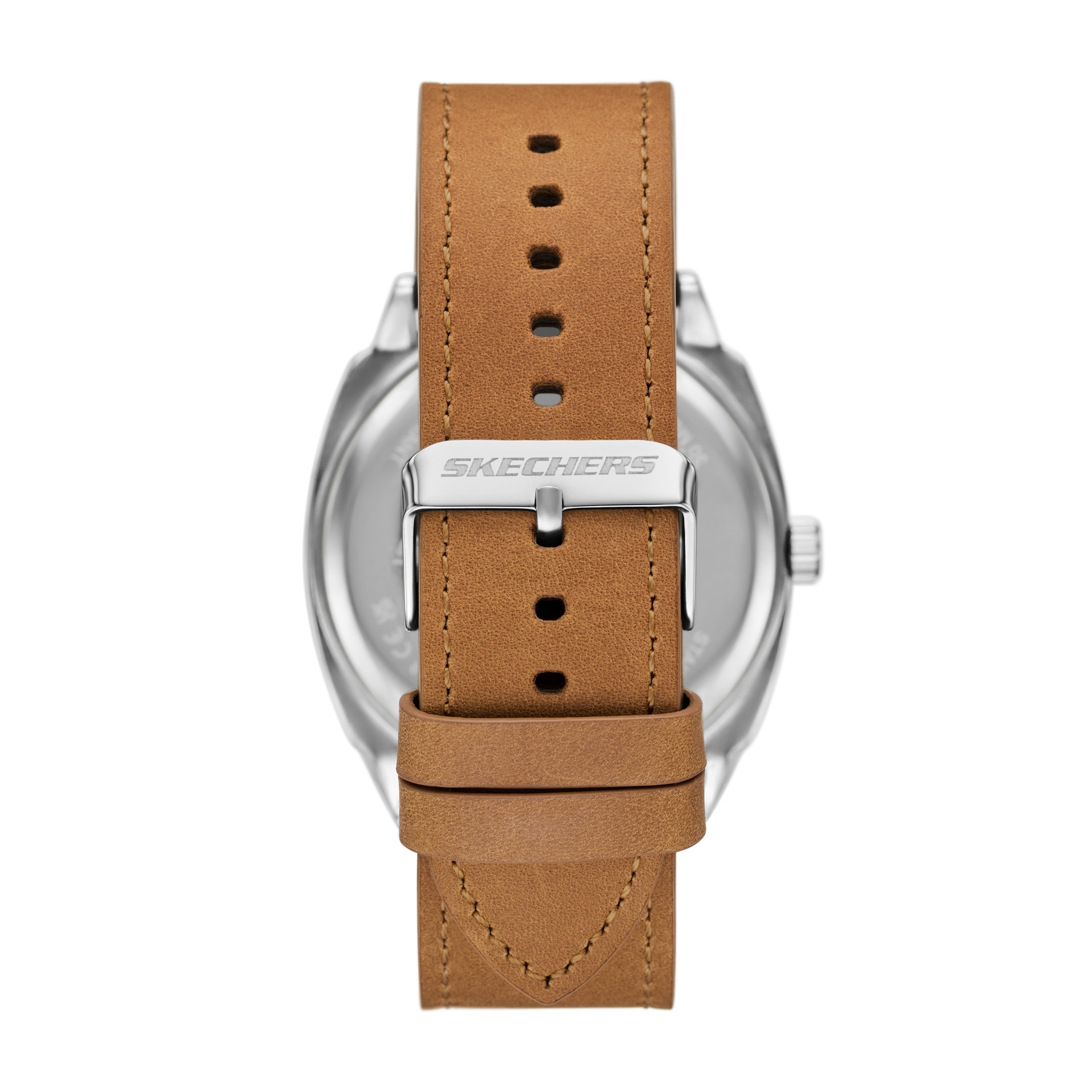 Skechers Quarzuhr »HEWES« Armbanduhr, Herrenuhr, Lederarmband, analog, Tag