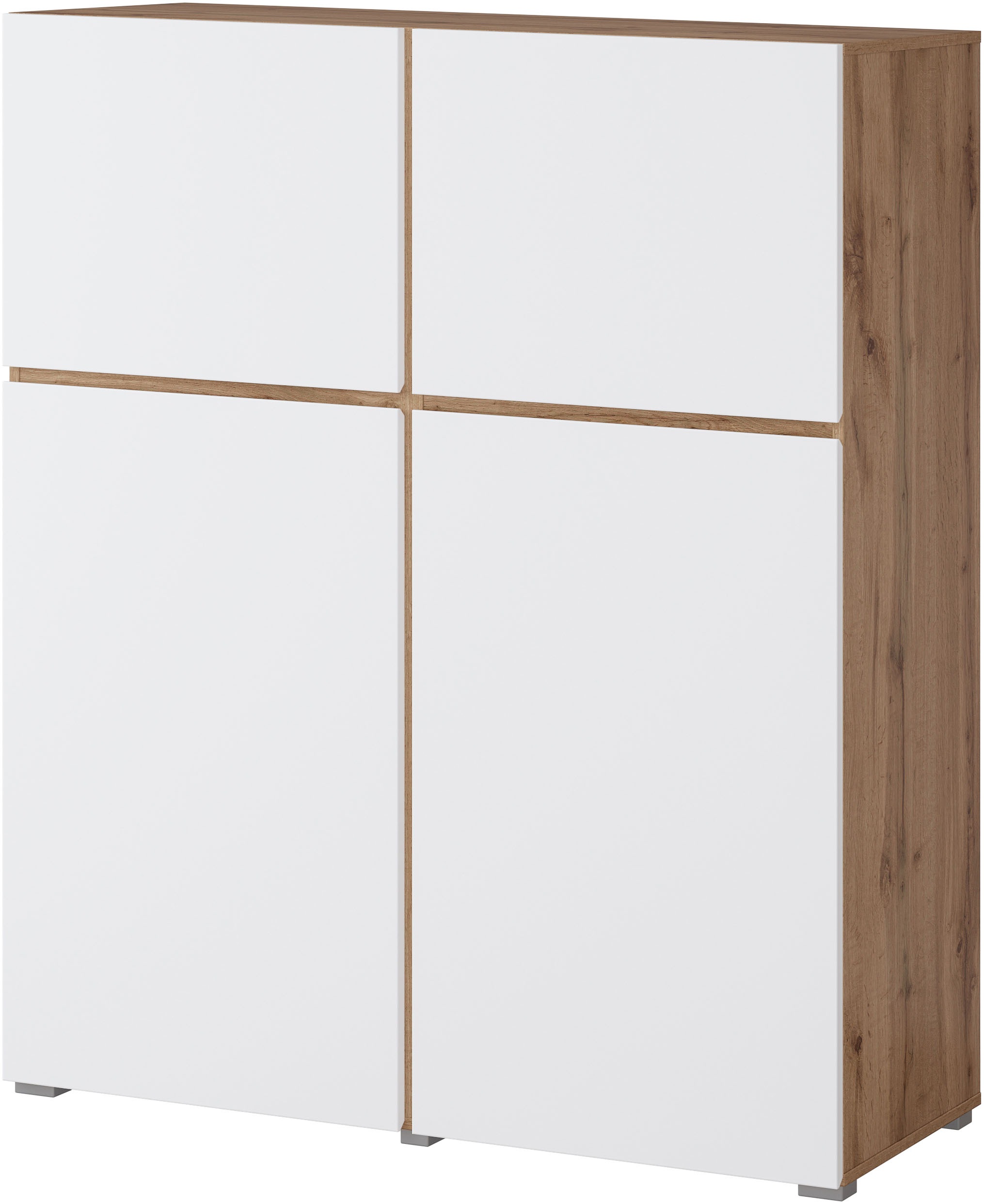 INOSIGN Highboard "Cross, moderne grifflose Hochkommode mit 4 Türen,Türkomm günstig online kaufen