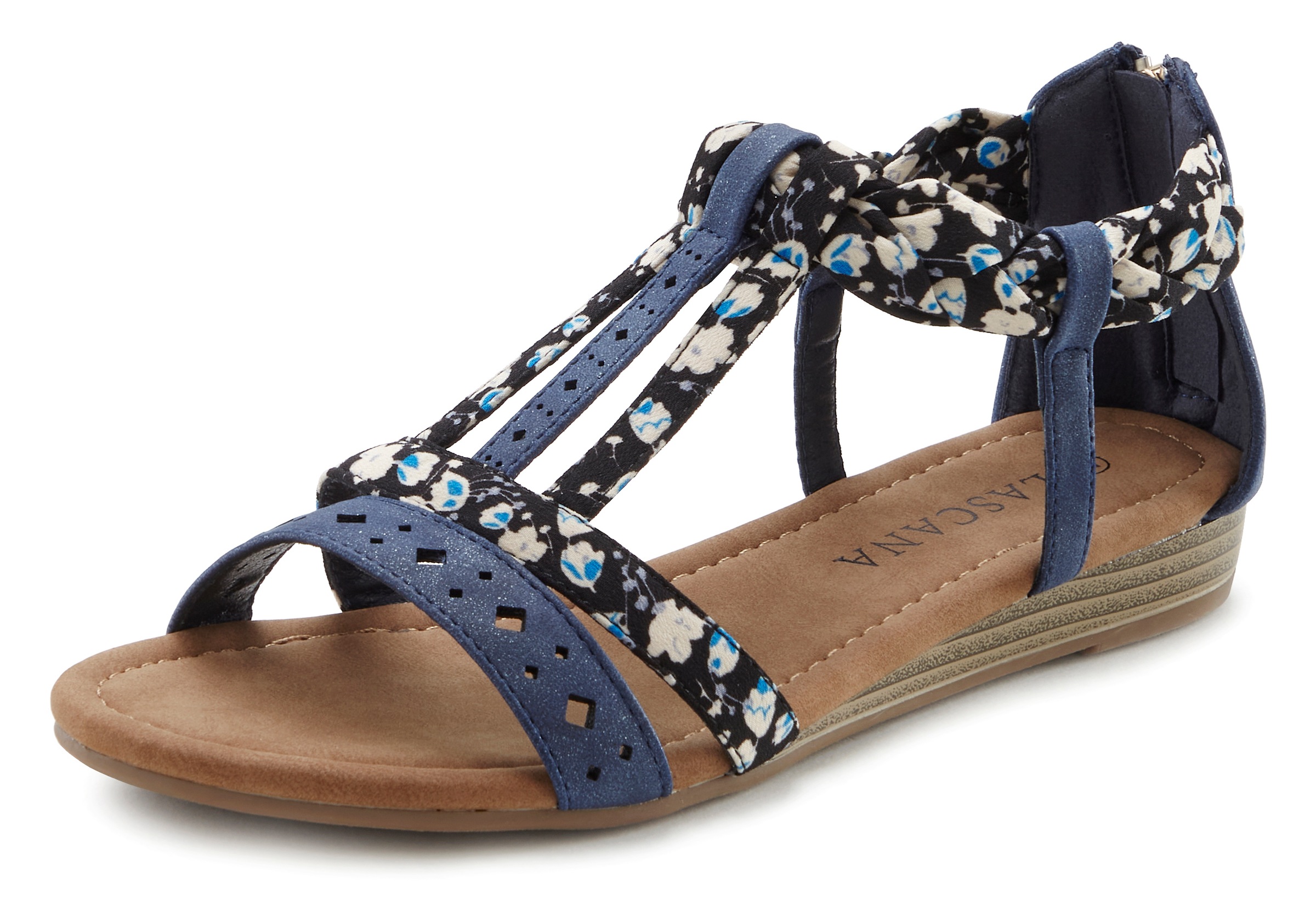 Thumbnail - LASCANA Sandale "Sommerschuh", Sandalette, Sommerschuh mit Riemchen im Festival-Look VEGAN