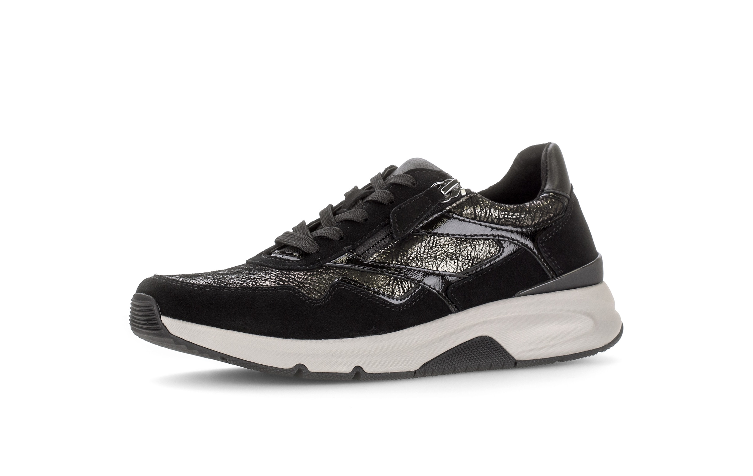 rollingsoft Keilsneaker Schnürschuh, Halbschuh, Freizeitschuh mit Außenreißverschluss