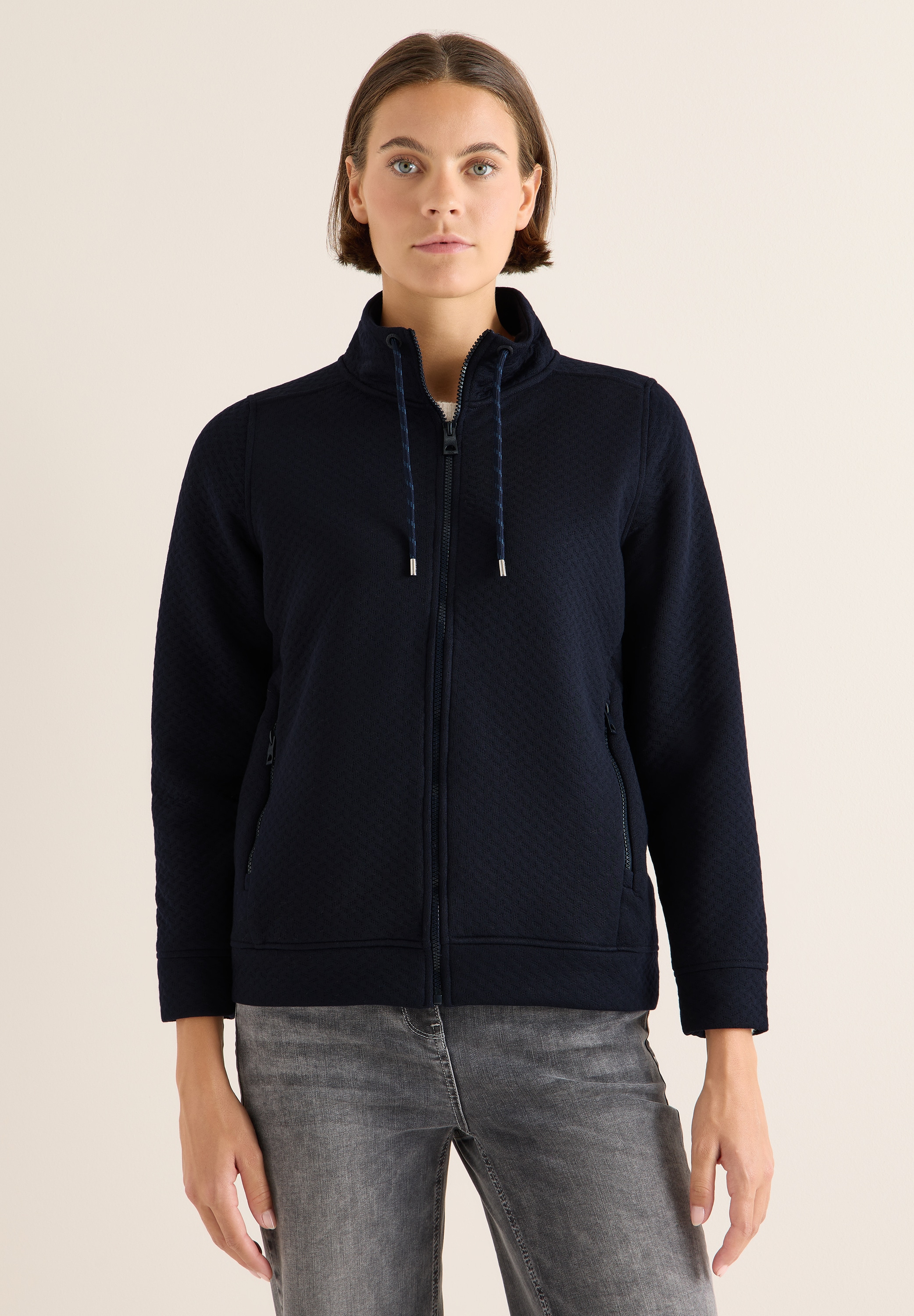 Cecil Sweatjacke, mit Stehkragen günstig online kaufen